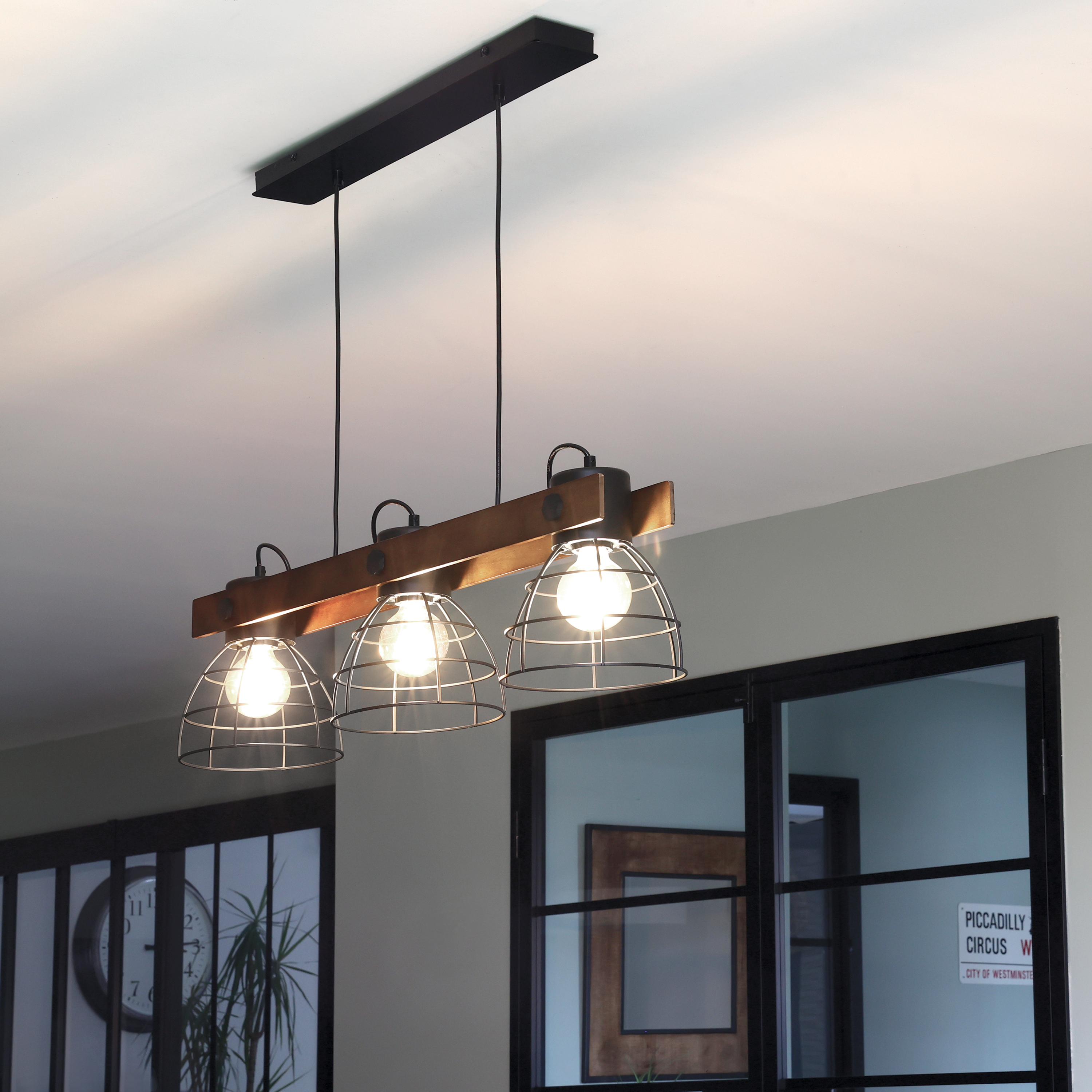 Suspension Chive fer, Diam.88 cm INSPIRE, E27 - 3