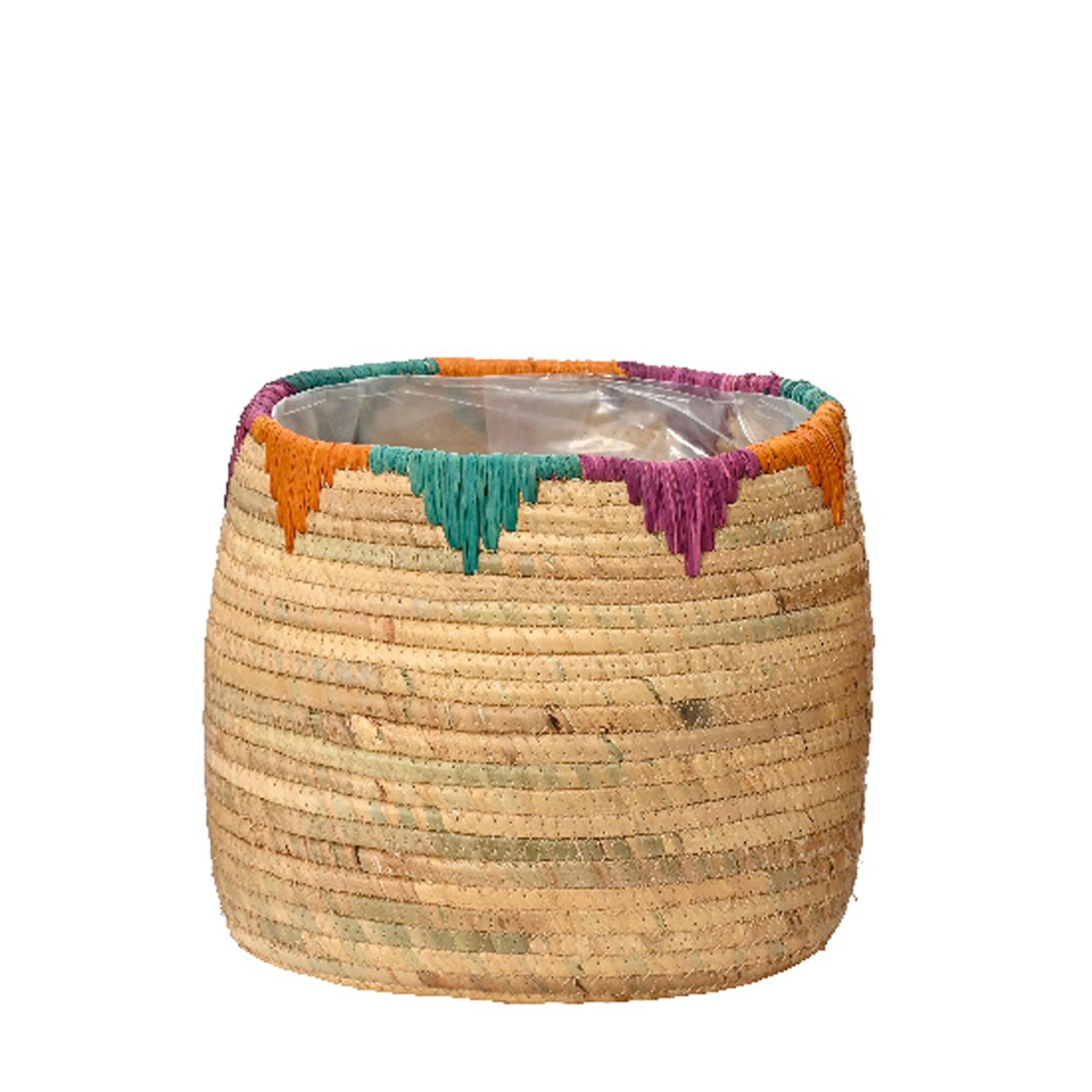 Cesto de jacinto de agua 25cm multicolor