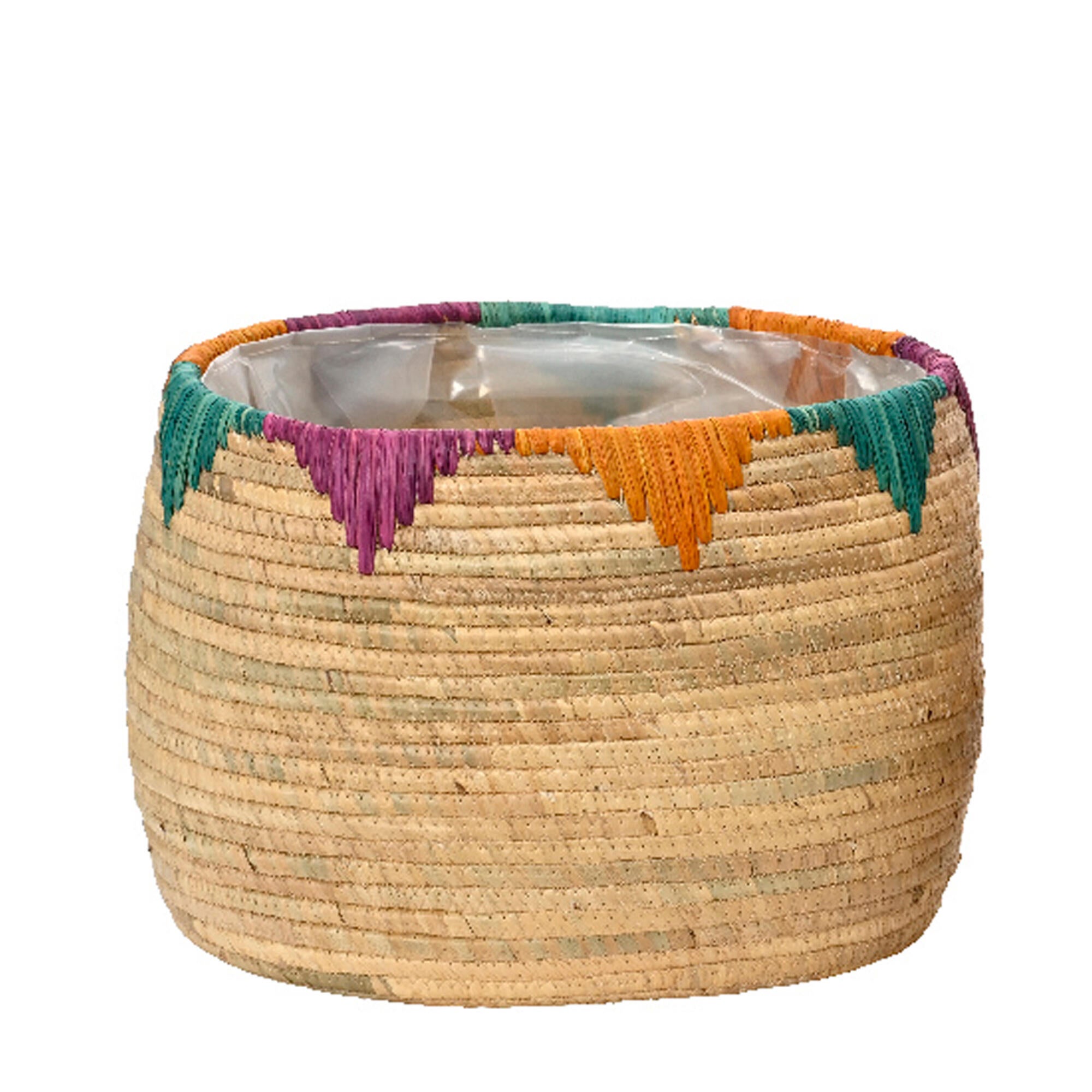 Cesto de jacinto de agua 28cm multicolor