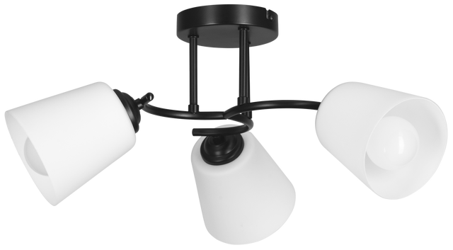 Lampa wisząca Alma czarno-biała 3 x E27 Activejet