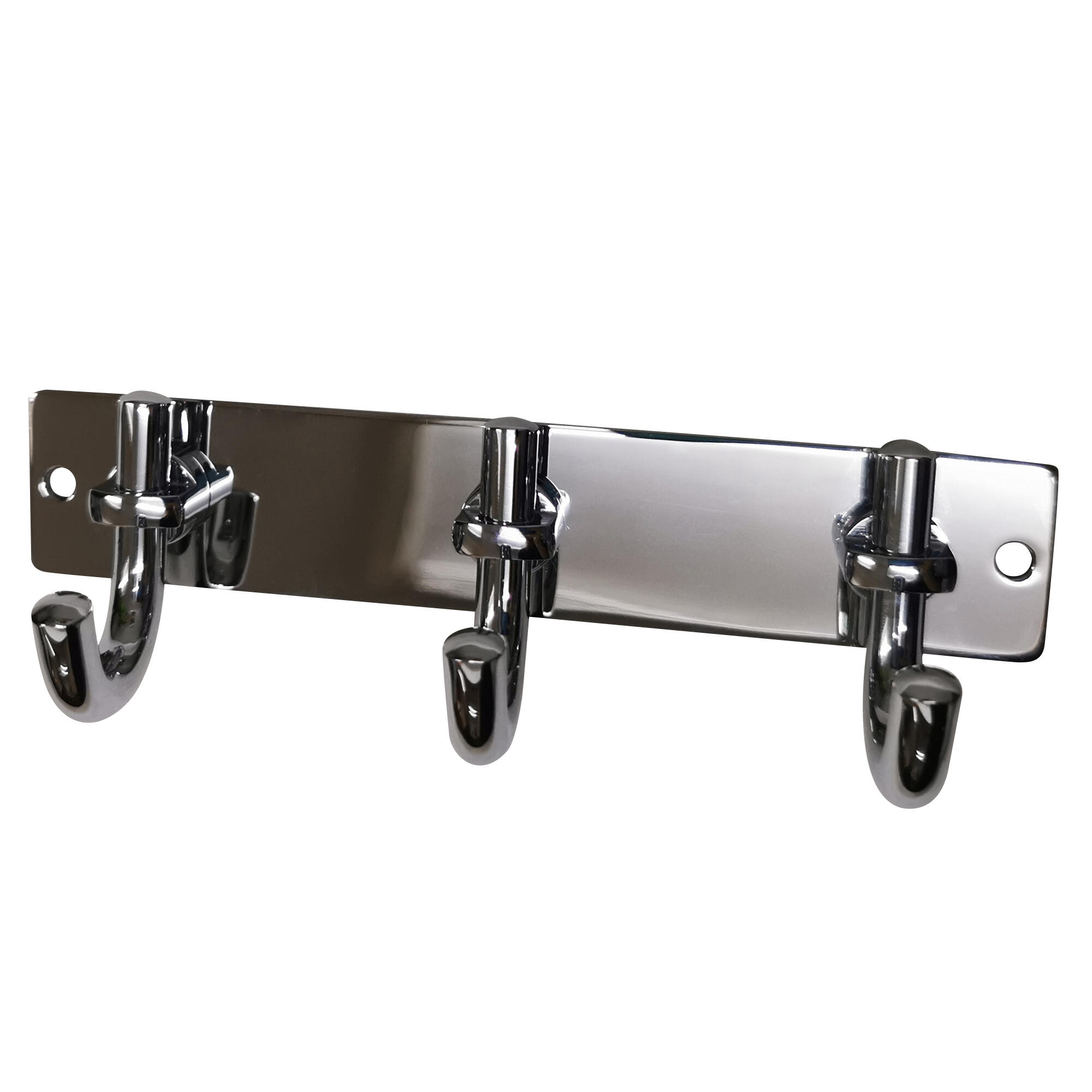 Percha triple architect cromo