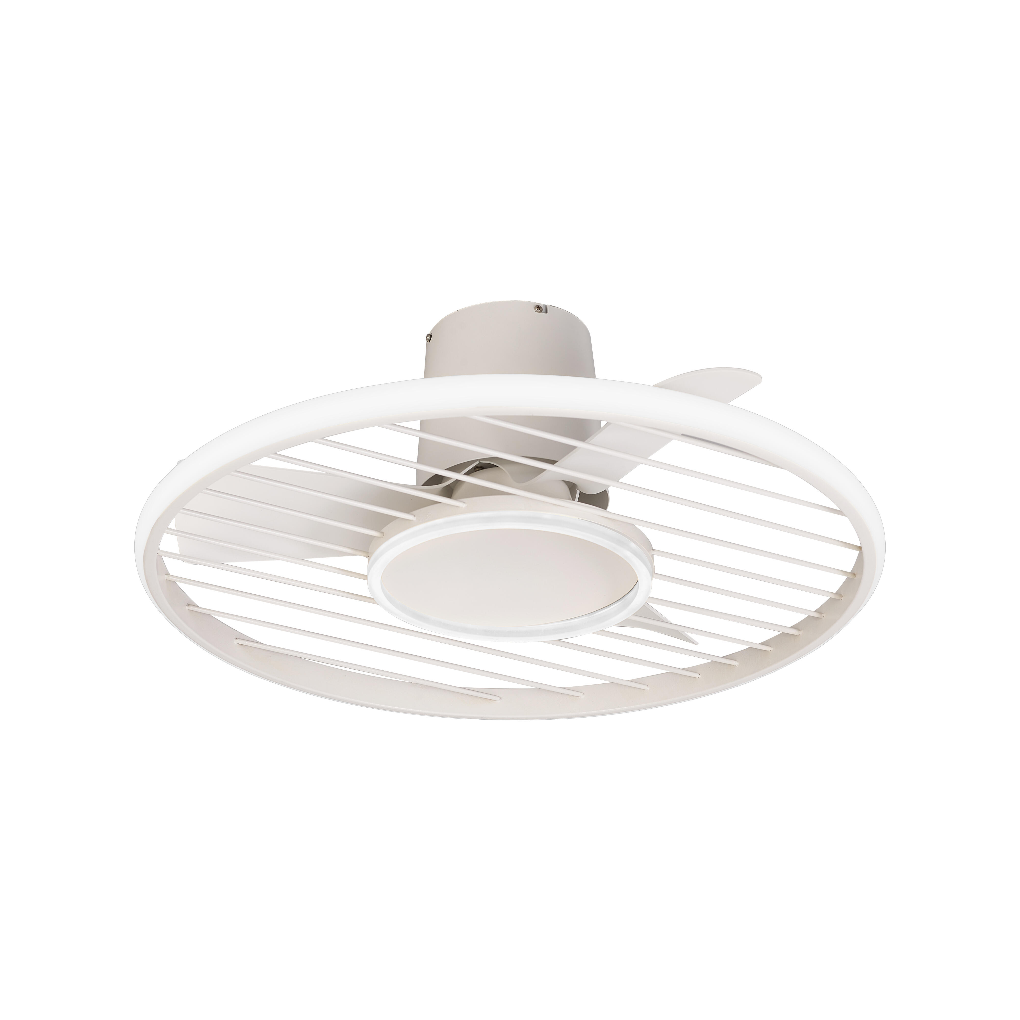 Ventilador de techo con luz sin aspas silencioso DC Mantra Soho blanco 66 cm - 2