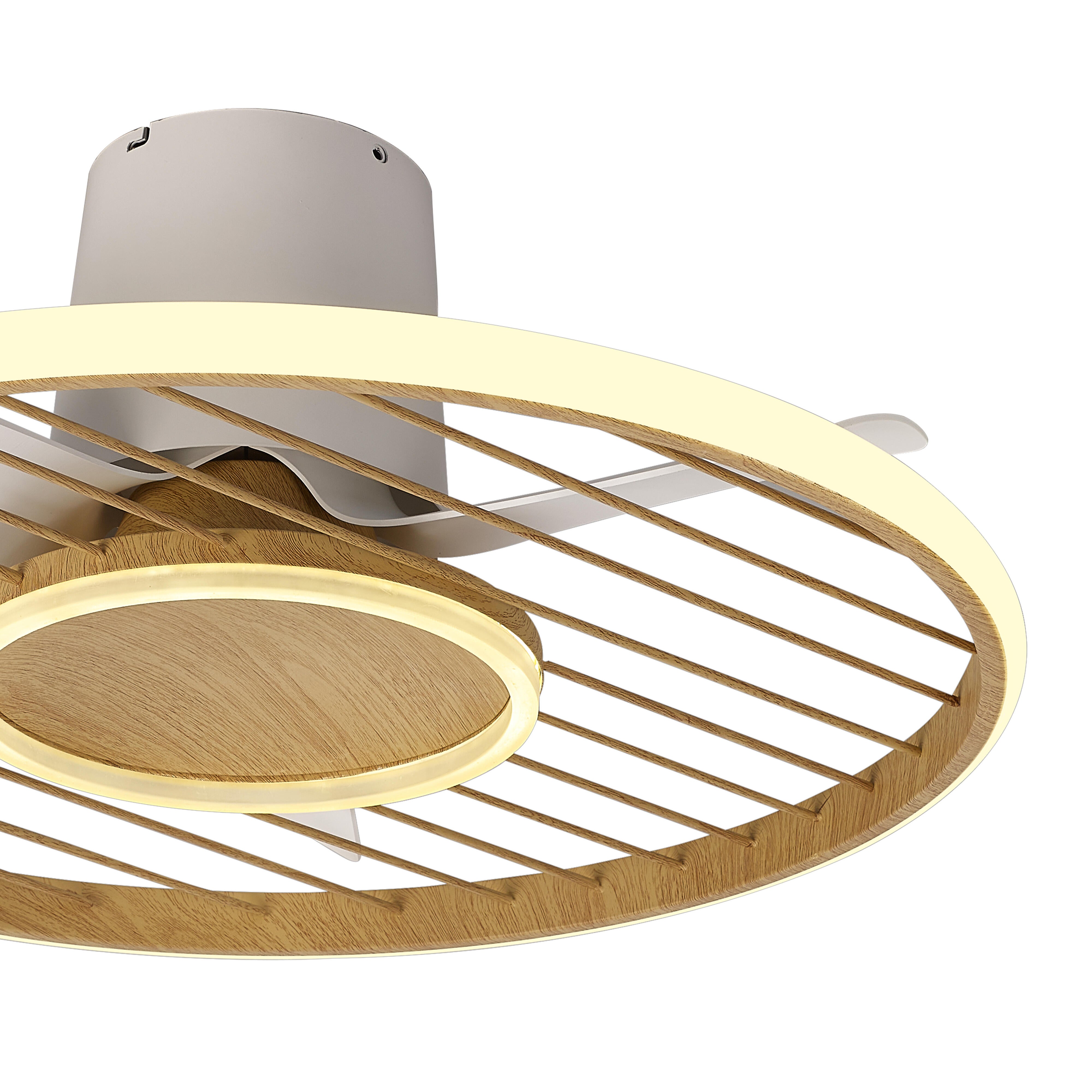 Ventilador de techo con luz sin aspas silencioso DC Mantra Soho marrón 66 cm - 13