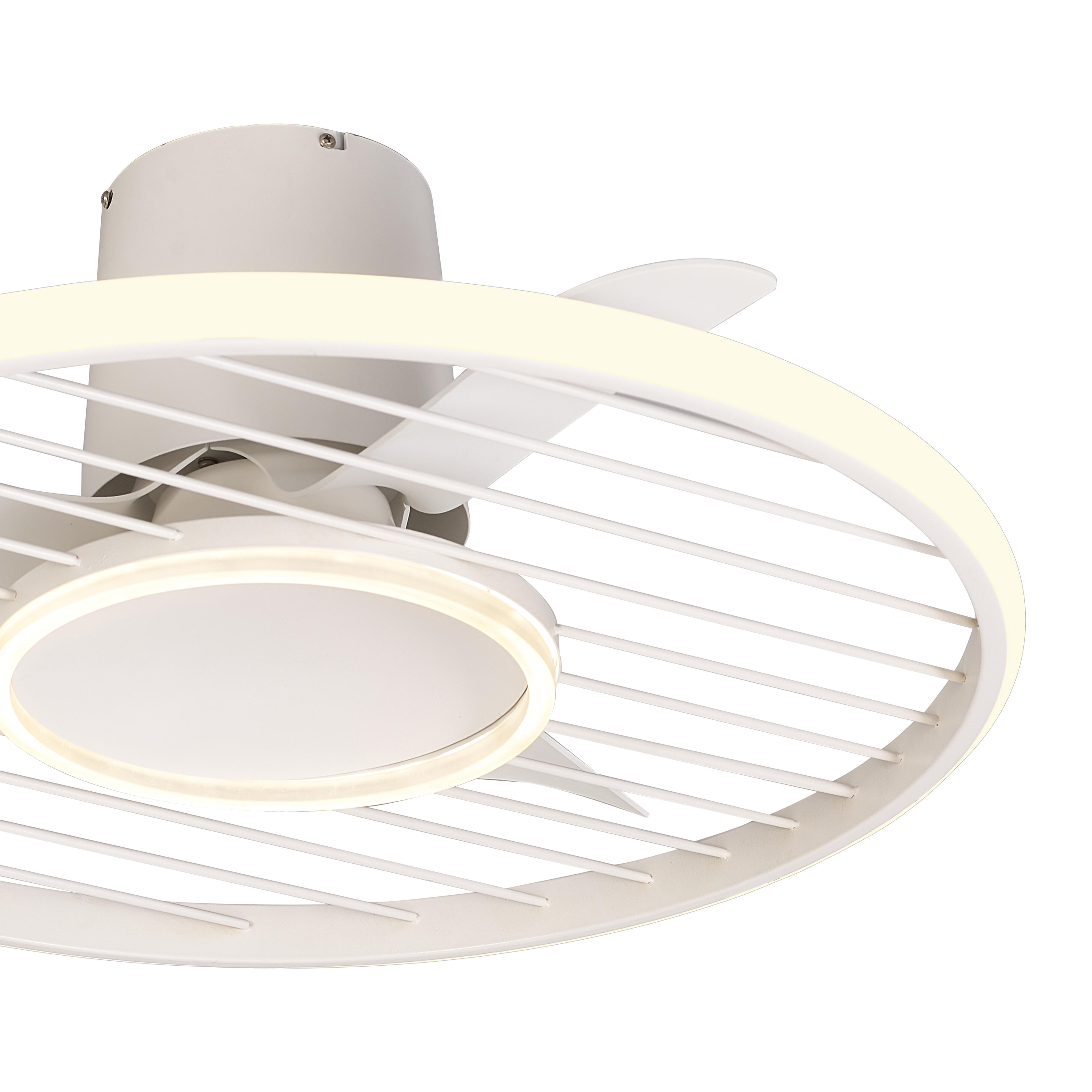 Ventilador de techo con luz sin aspas silencioso DC Mantra Soho blanco 66 cm - 13