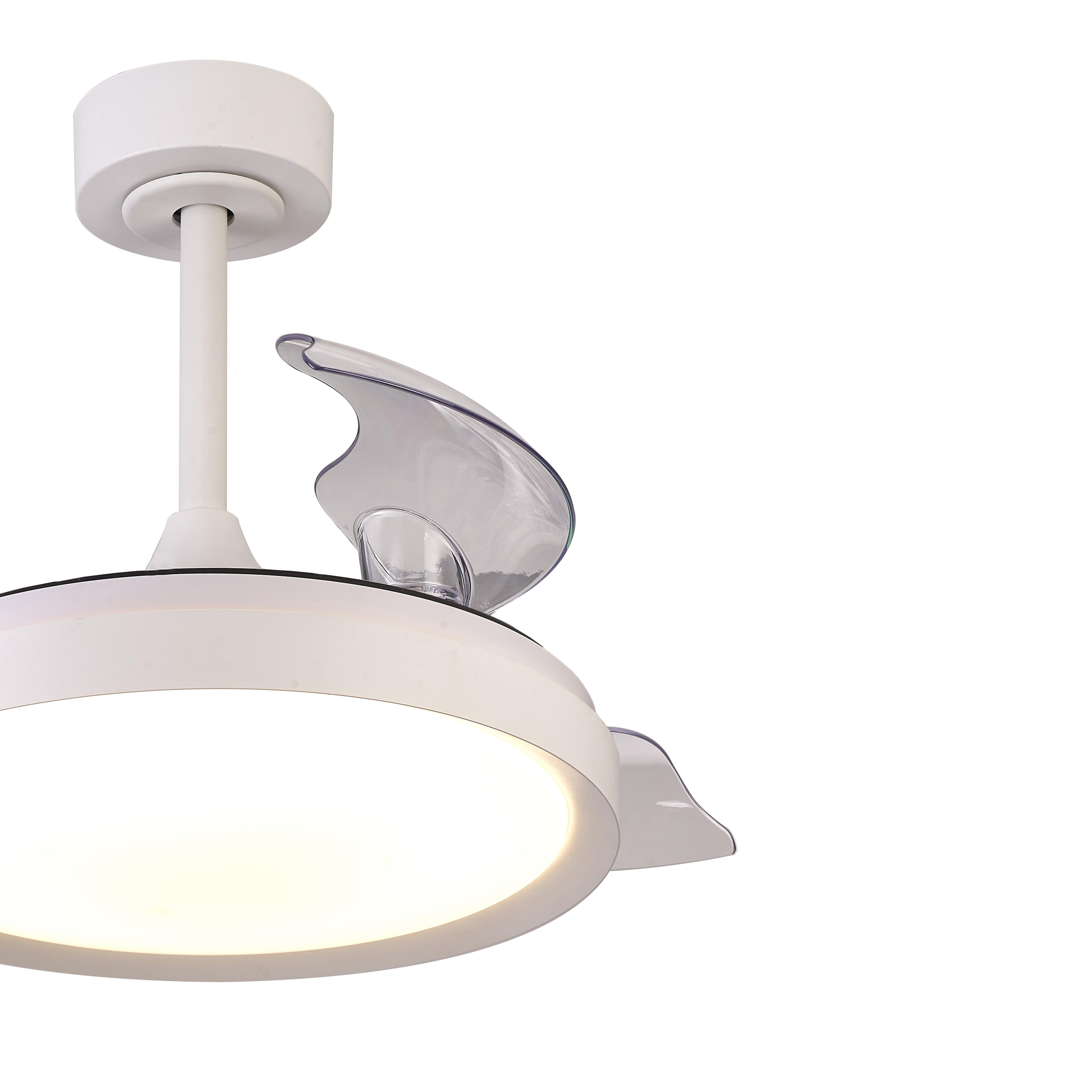 Ventilador de techo con luz silencioso DC 25W con mando ø91 cm Mistral Mini MANTRA blanco luz CCT 3 aspas retráctiles tipo lámpara| 6 velocidades| modo verano/invierno| brisa| recomendado para <13m² - 12