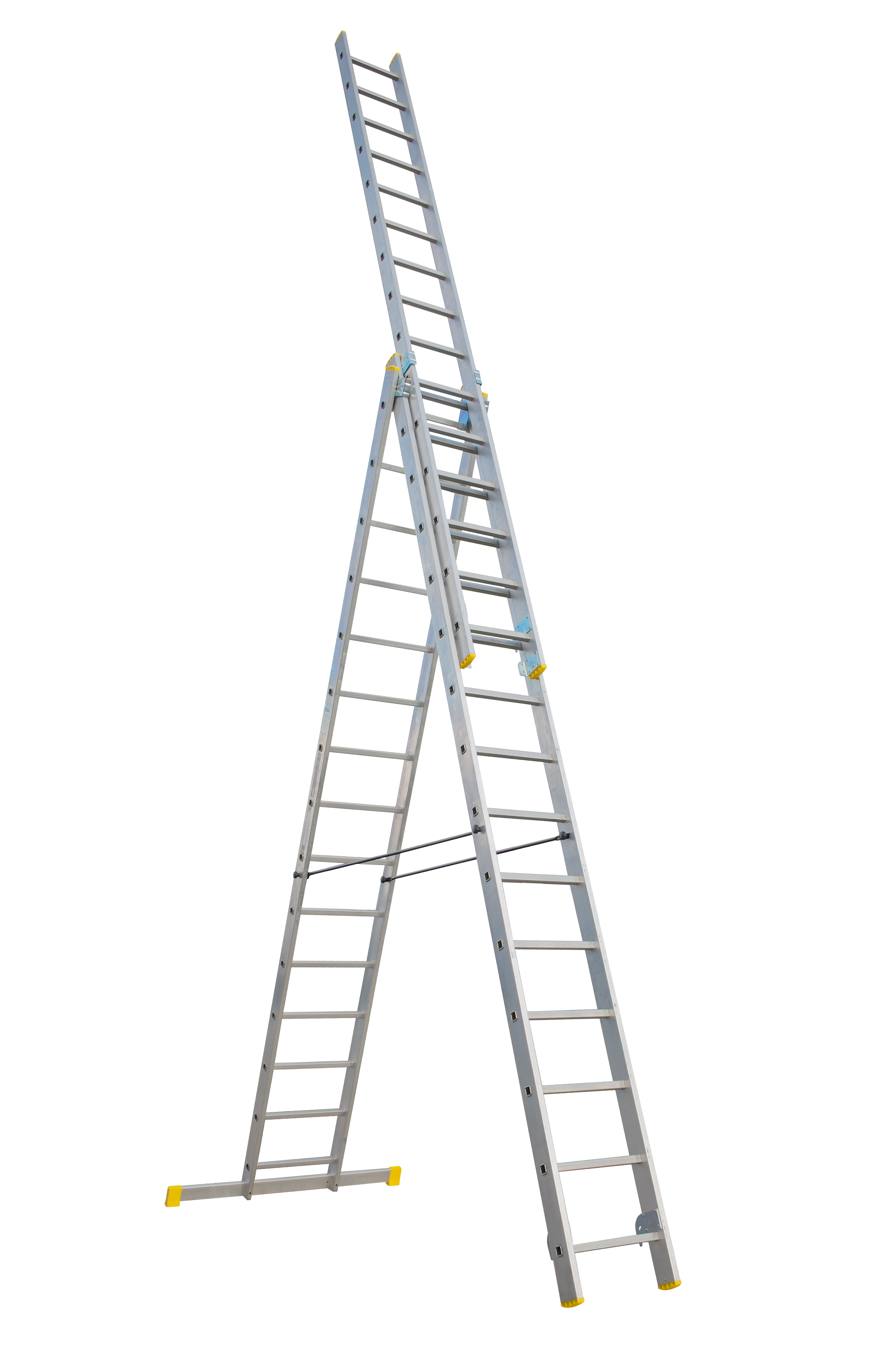 Drabina aluminiowa 3-cześciowa wielofunkcyjna 3x15 Bayersystem