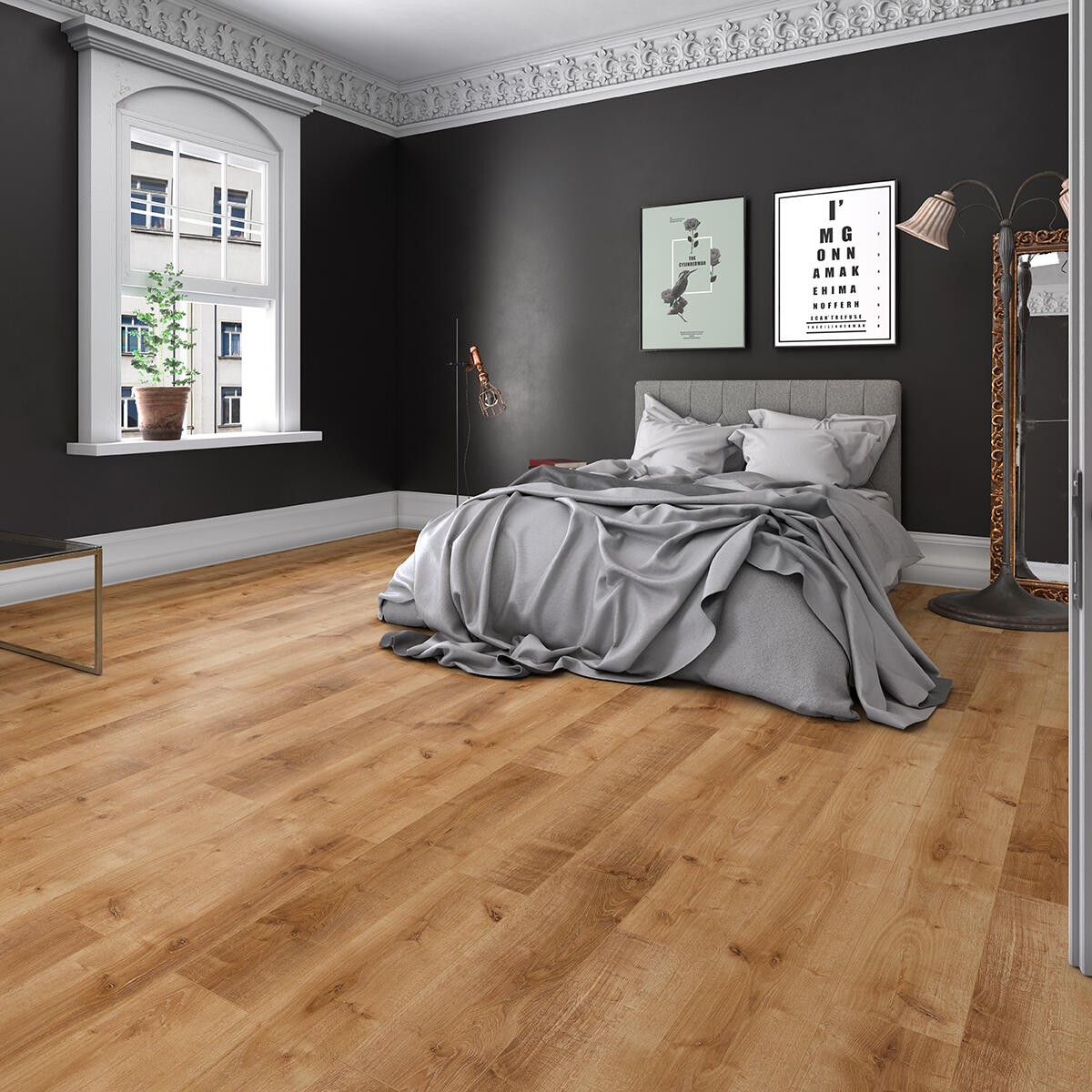 Pavimento laminato effetto legno larice chiaro, AC4 classe 32, sp. 8 mm, ARTENS Westport, 1.99 m² - 5