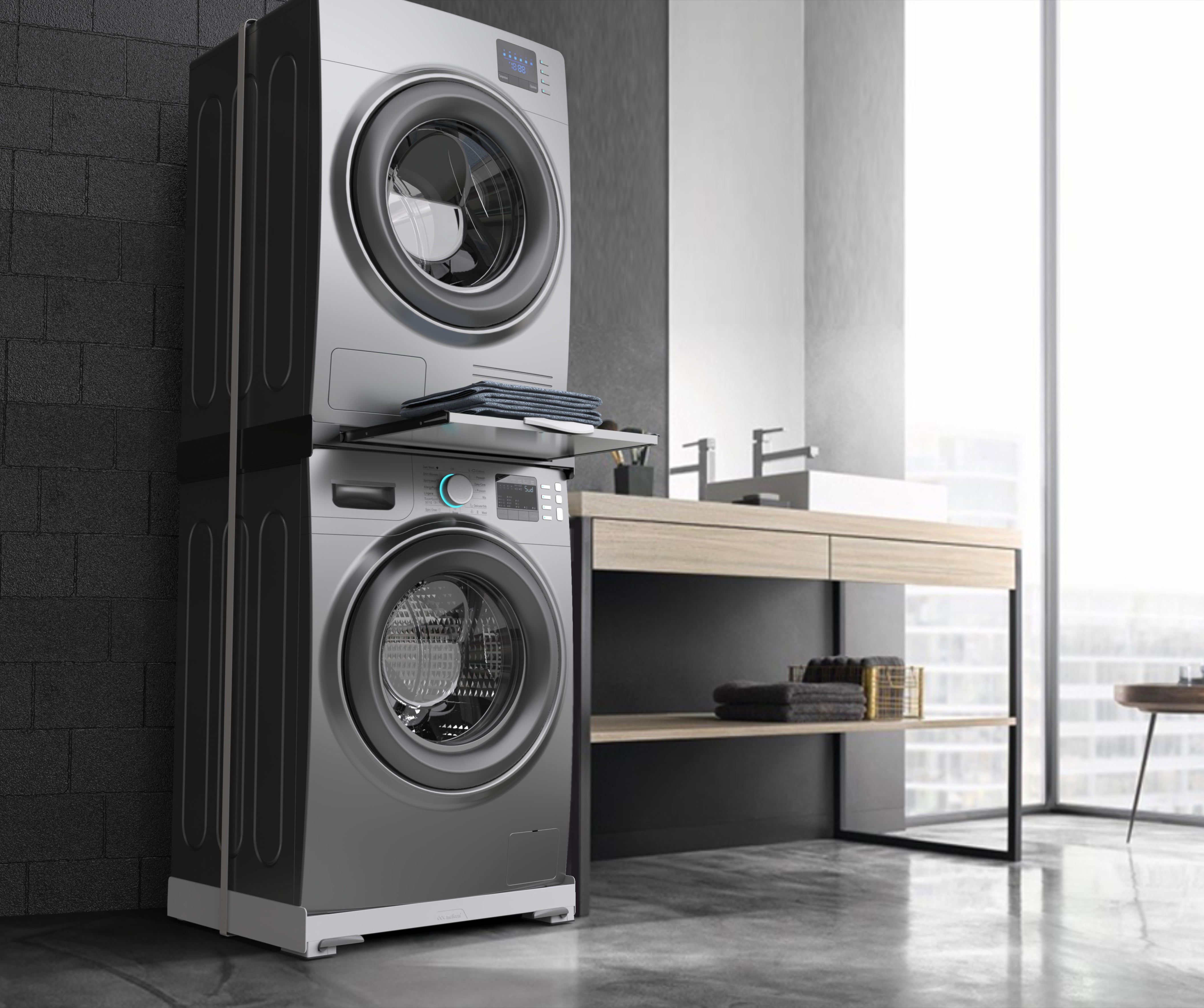 Feltrino per mobili MELICONI WashEvo Antivibrazioni per lavatrice 55 x 60 mm - 4