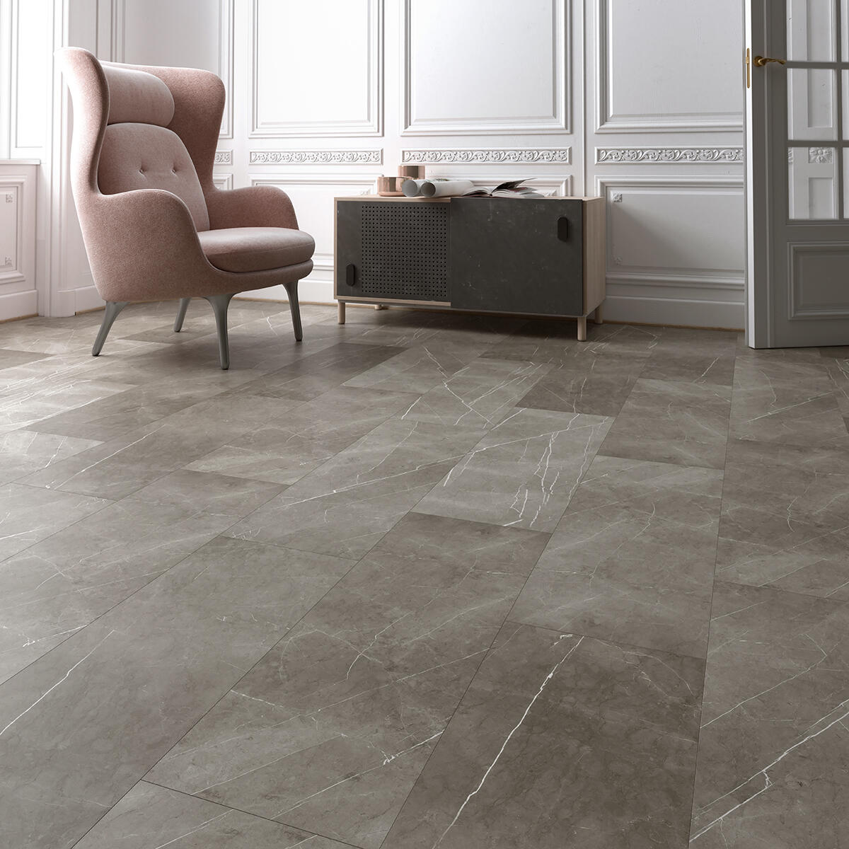 SPC da incollare per pavimento e rivestimento Magalan grigio Sp 3 mm CERAMIN 3.7 m² - 14