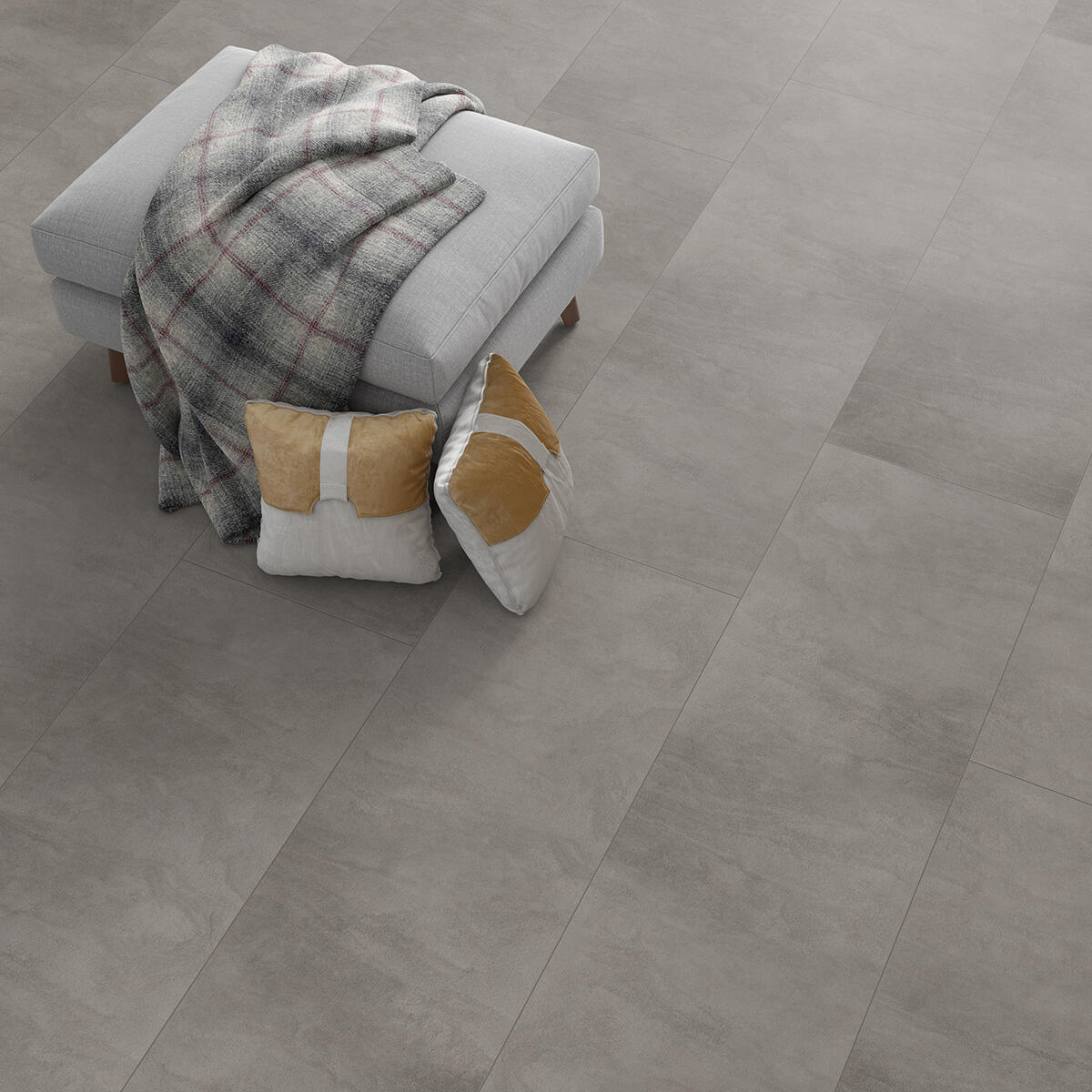 SPC da incollare per pavimento e rivestimento Mid marrone medio Sp 3 mm CERAMIN 3.7 m² - 9