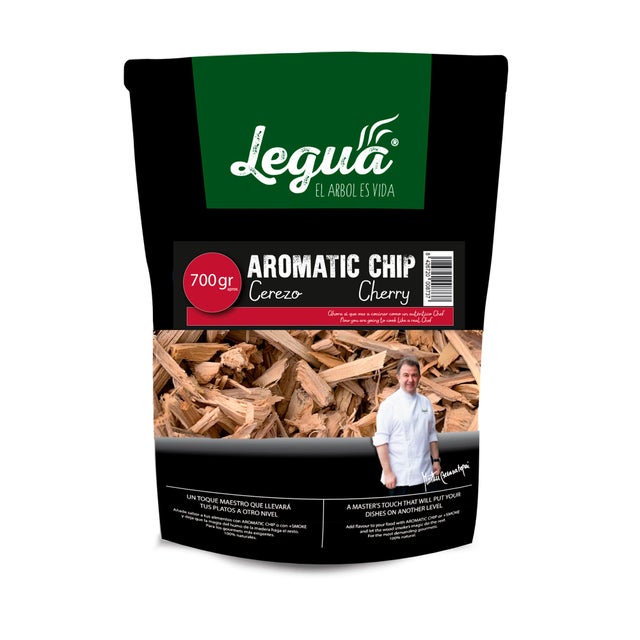 Chips de madera de cerezo para ahumar