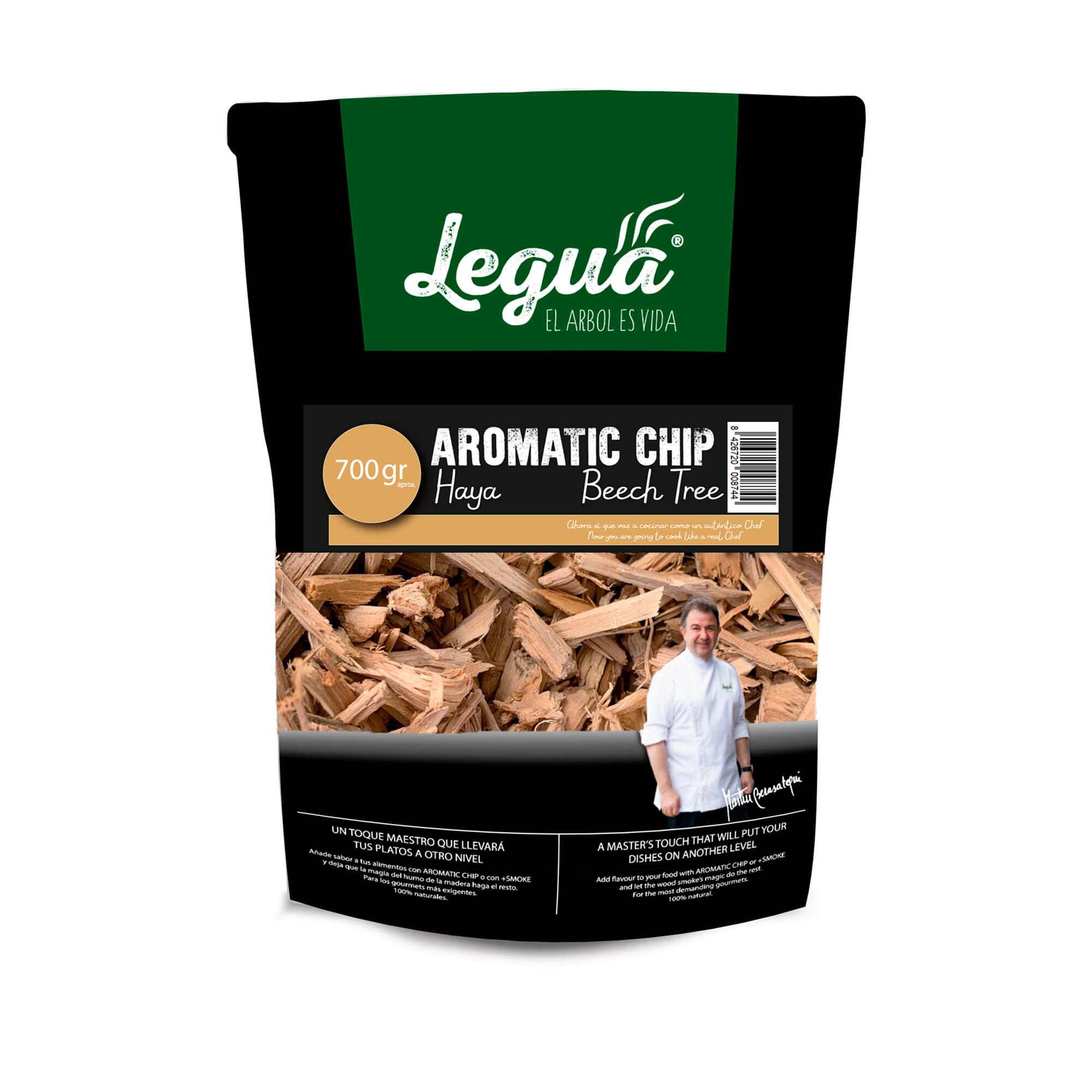 chips de madera de haya para ahumar