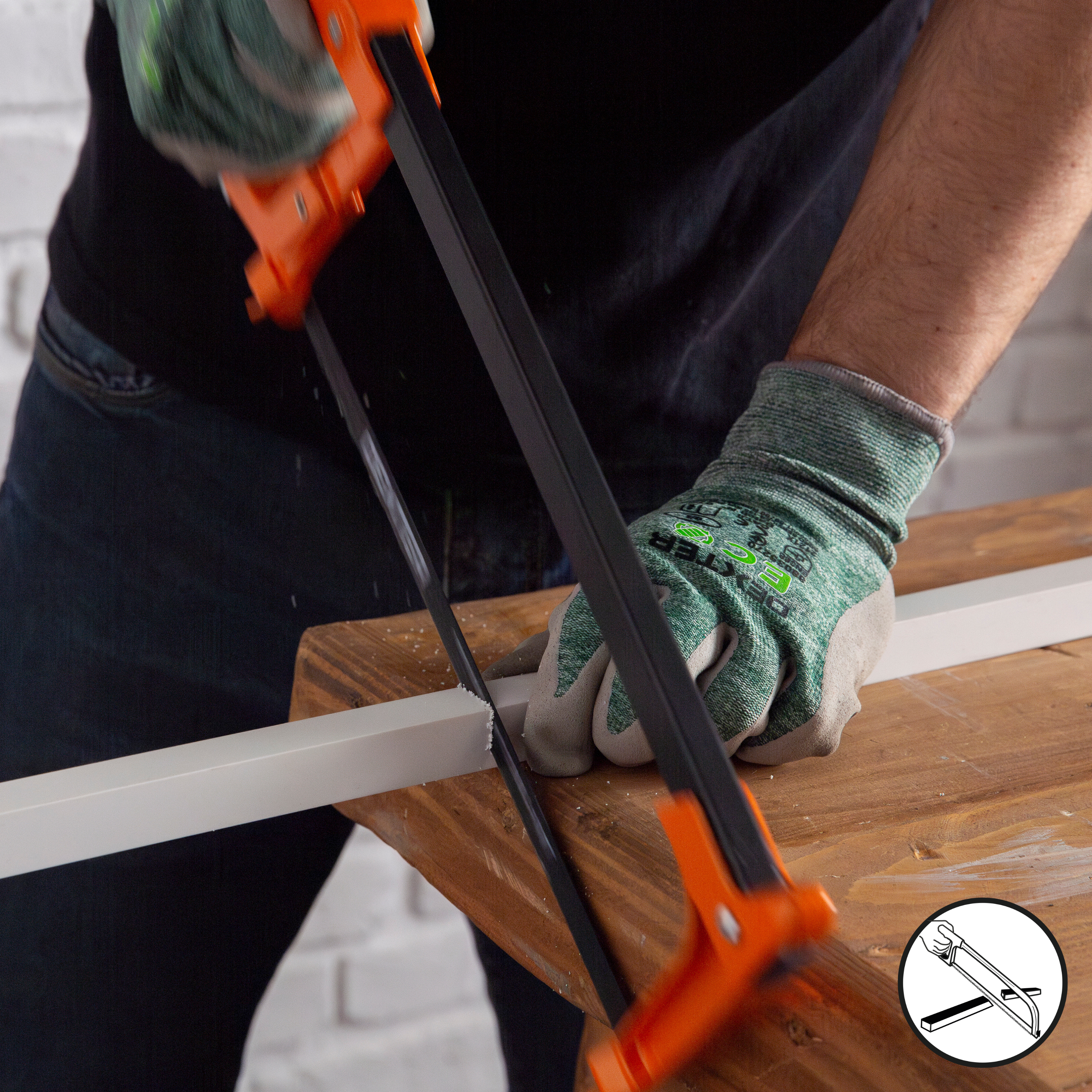 Tubo quadrado PVC branco mate 20x20x1,2 mm 1 metro Standers - 2