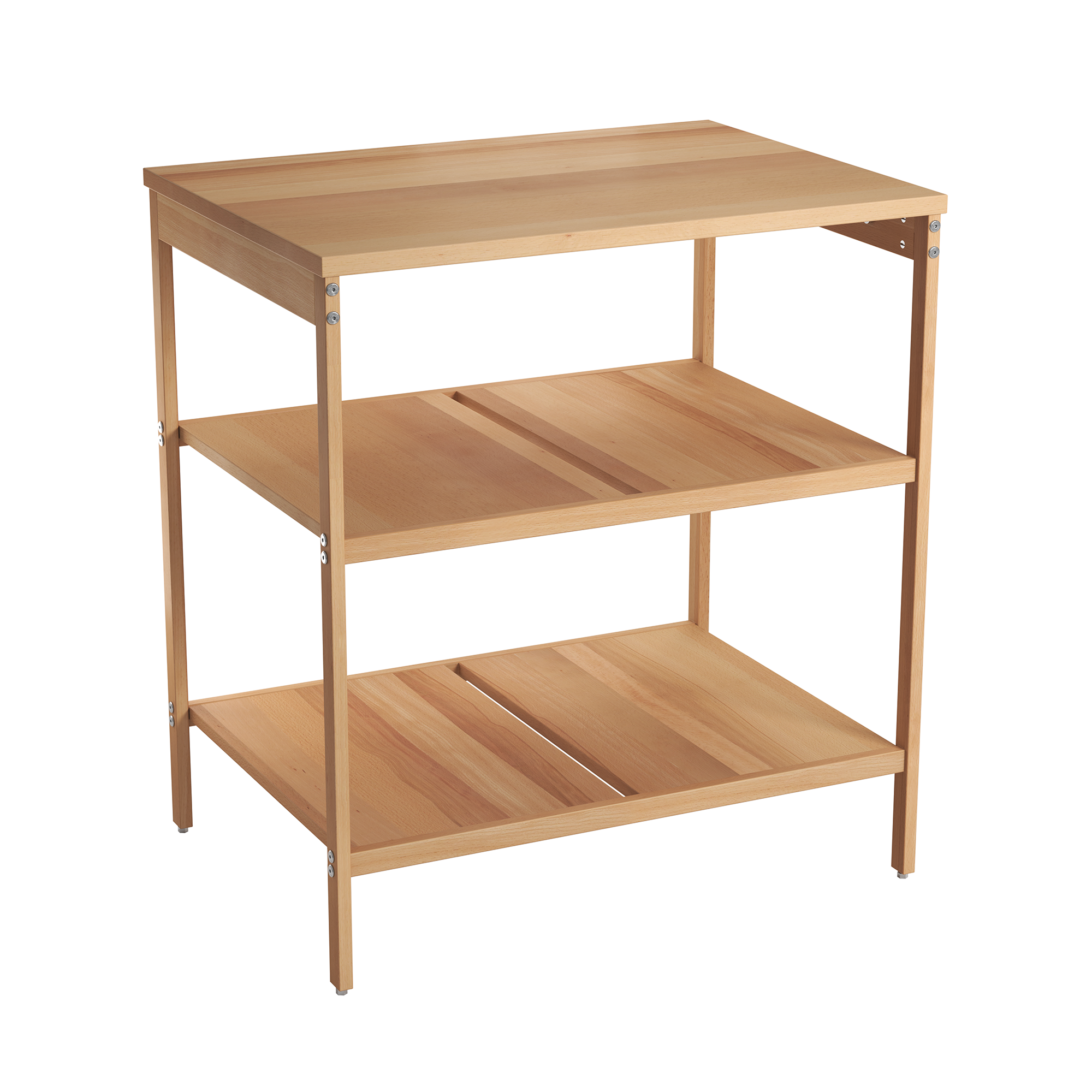 Isla de cocina de madera eleki h.89,3 x l.81 x p.59 cm