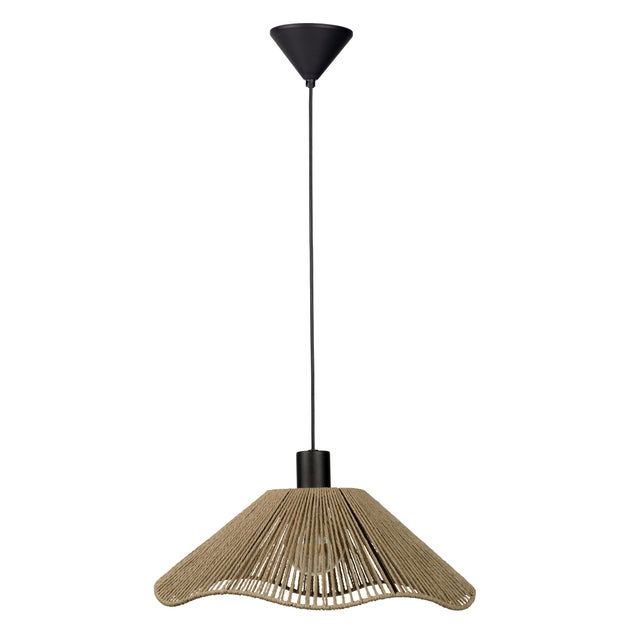 Suspension Siruela corde, beige, Diam.40 cm, E27