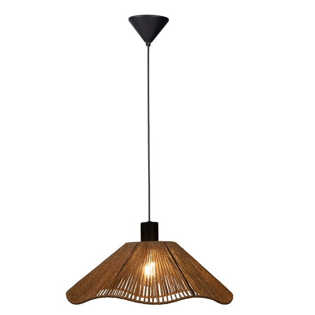 Suspension Siruela corde, beige, Diam.40 cm, E27