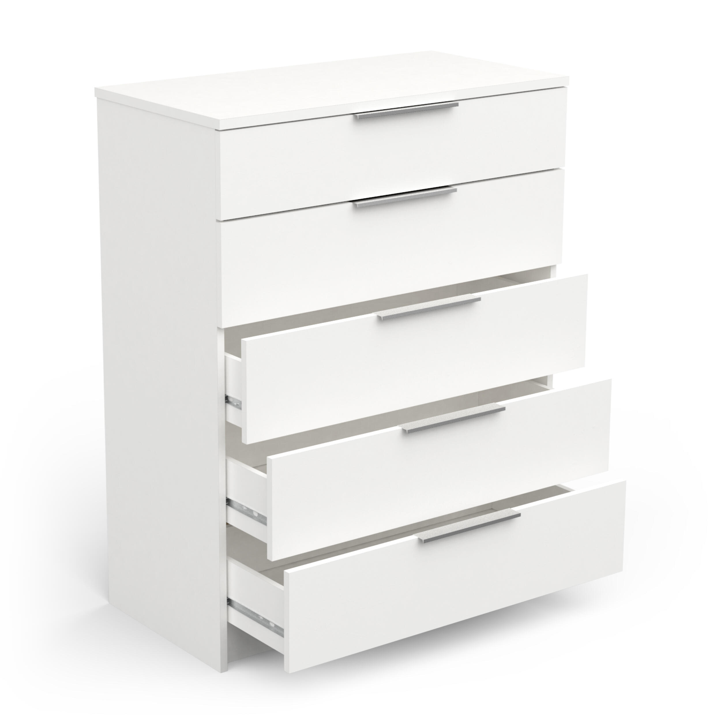 Cómoda Space 5 cajones 80x42x102 blanco - 4