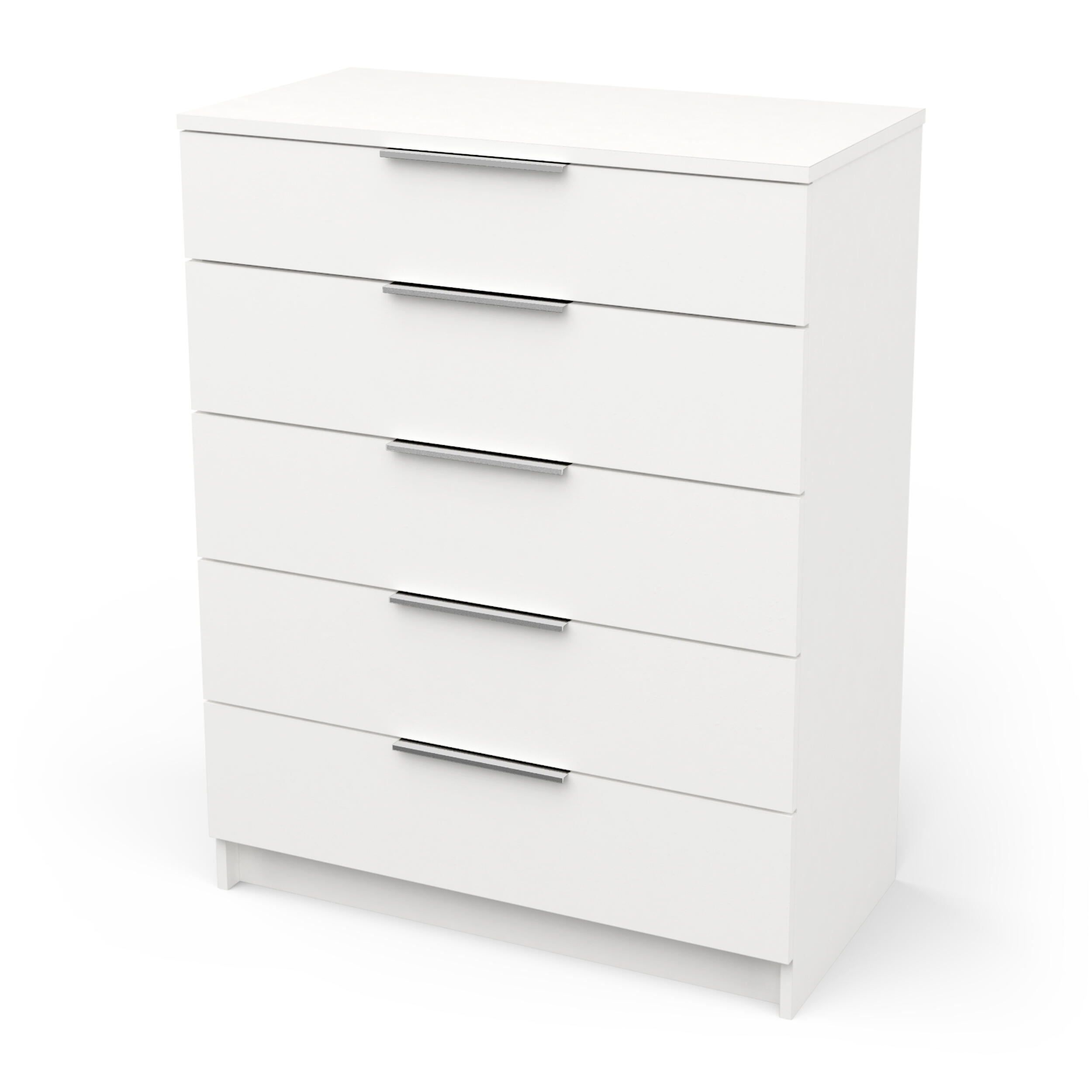Cómoda Space 5 cajones 80x42x102 blanco - 7