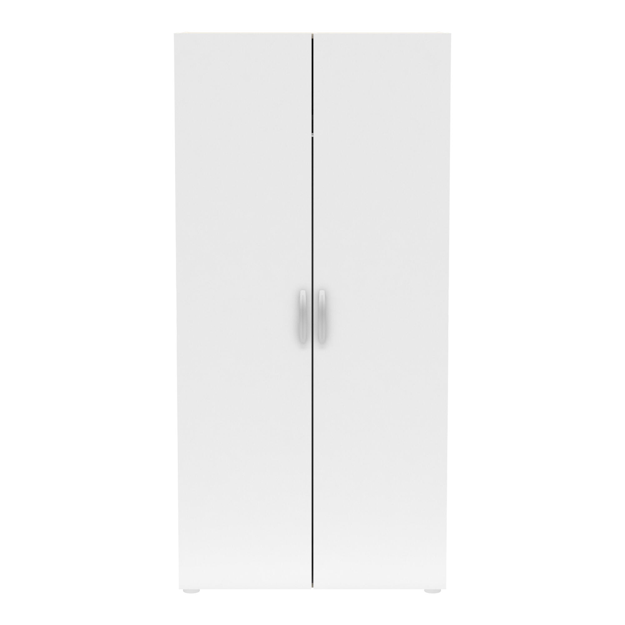 Armario puerta abatible Nano 79.4x165.5x51.6cm con 2 puertas color blanco - 7