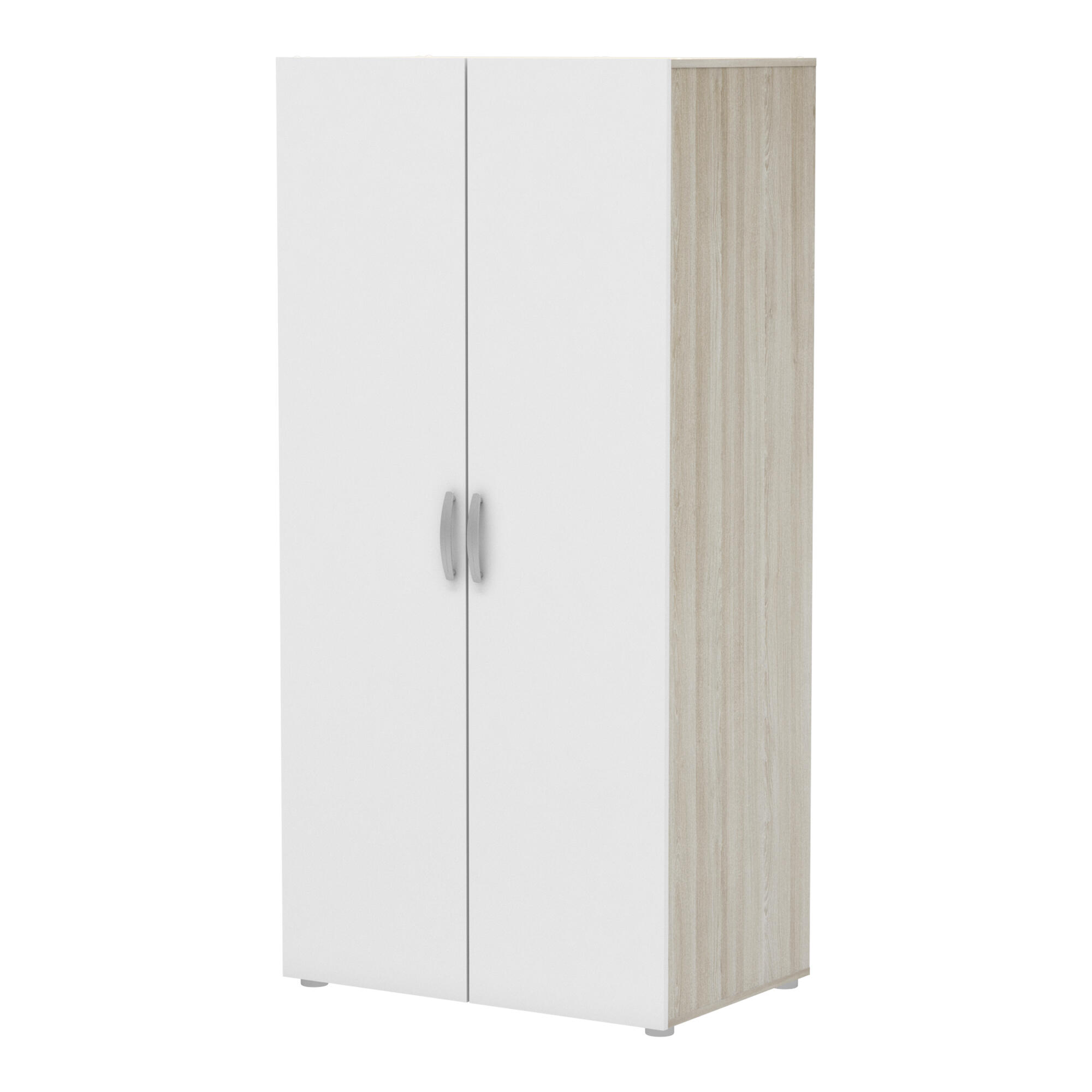 Armario puerta abatible Nano 79.4x165.5x51.6cm con 2 puertas color blanco - 6