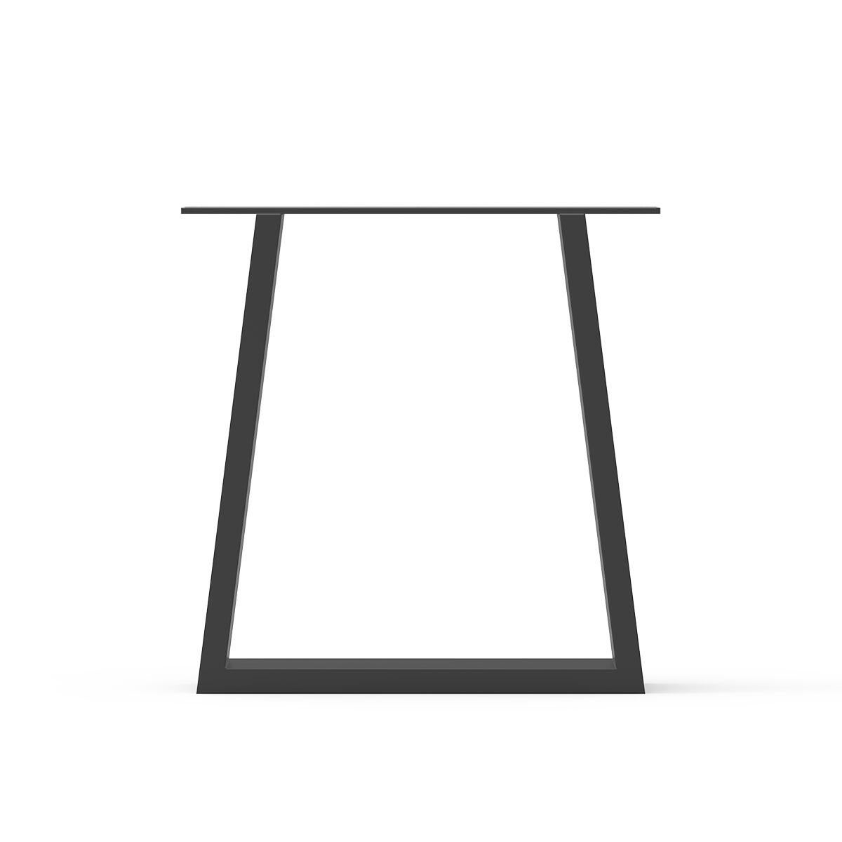 Gamba per mobili fissa TRAPEZIO STEELMI in acciaio nero opaco H 40 cm - 12