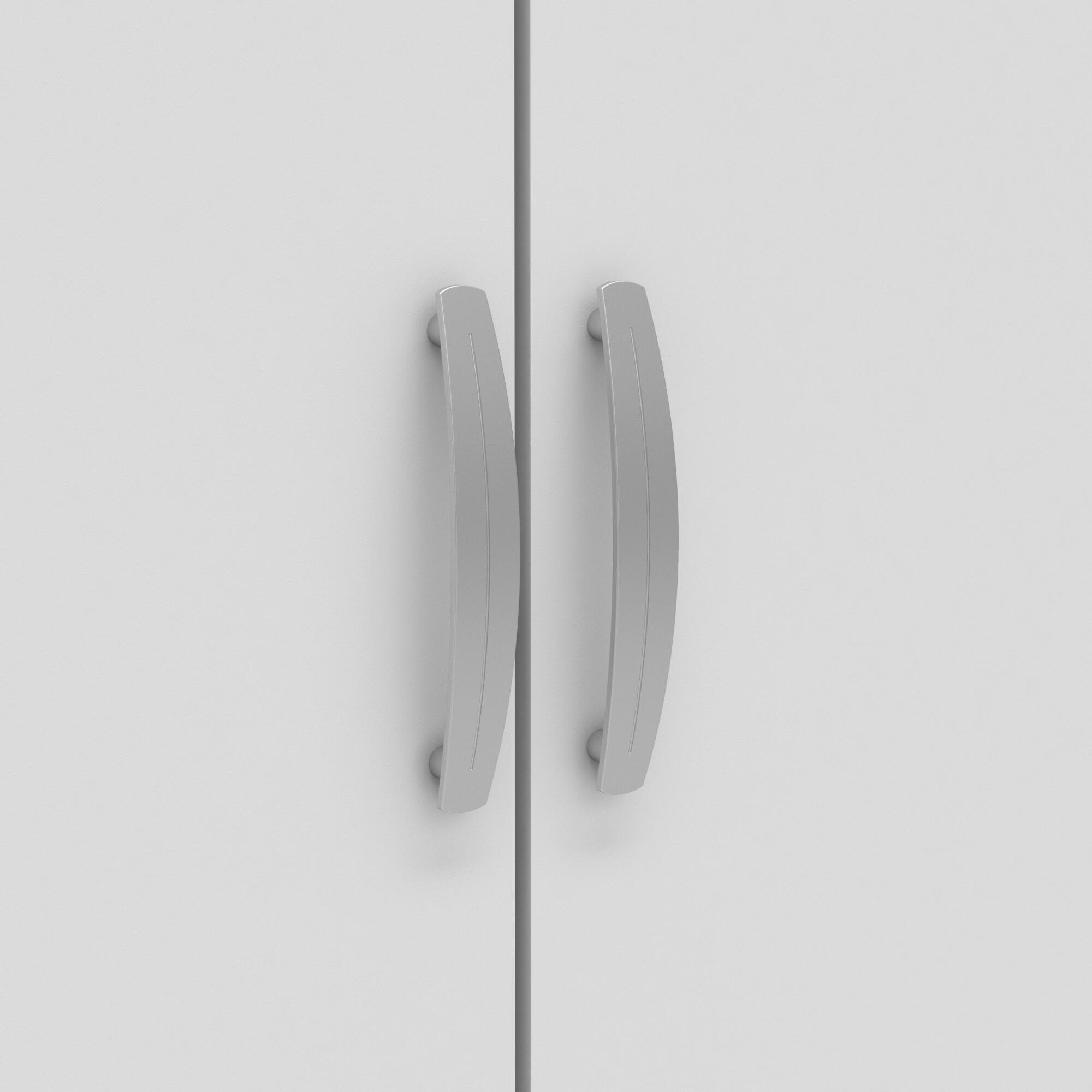 Armario puerta abatible Nano 79.4x165.5x51.6cm con 2 puertas color blanco - 5