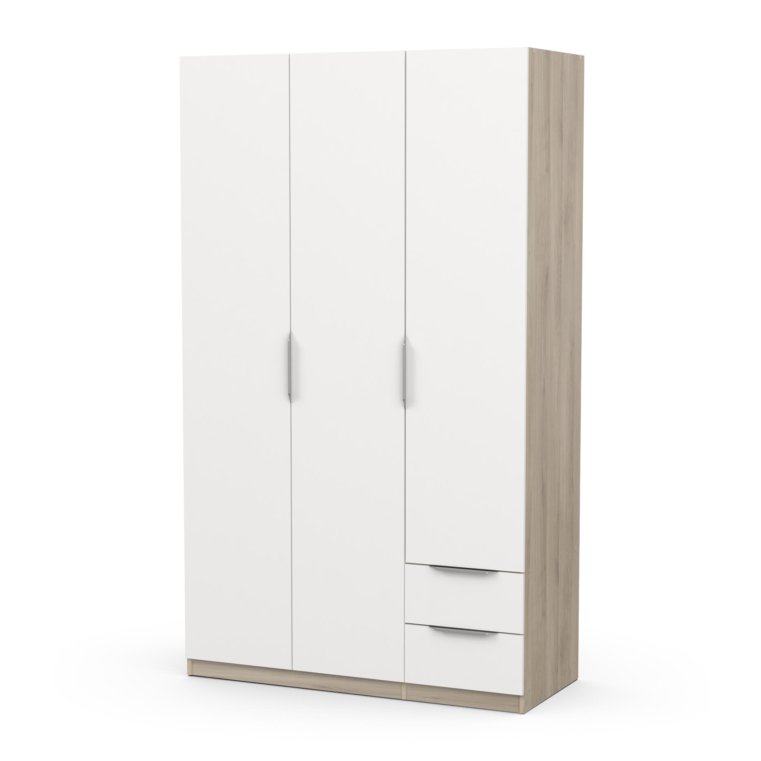 Armario puerta abatible Space 119.4x203x51.1cm blanco - 7