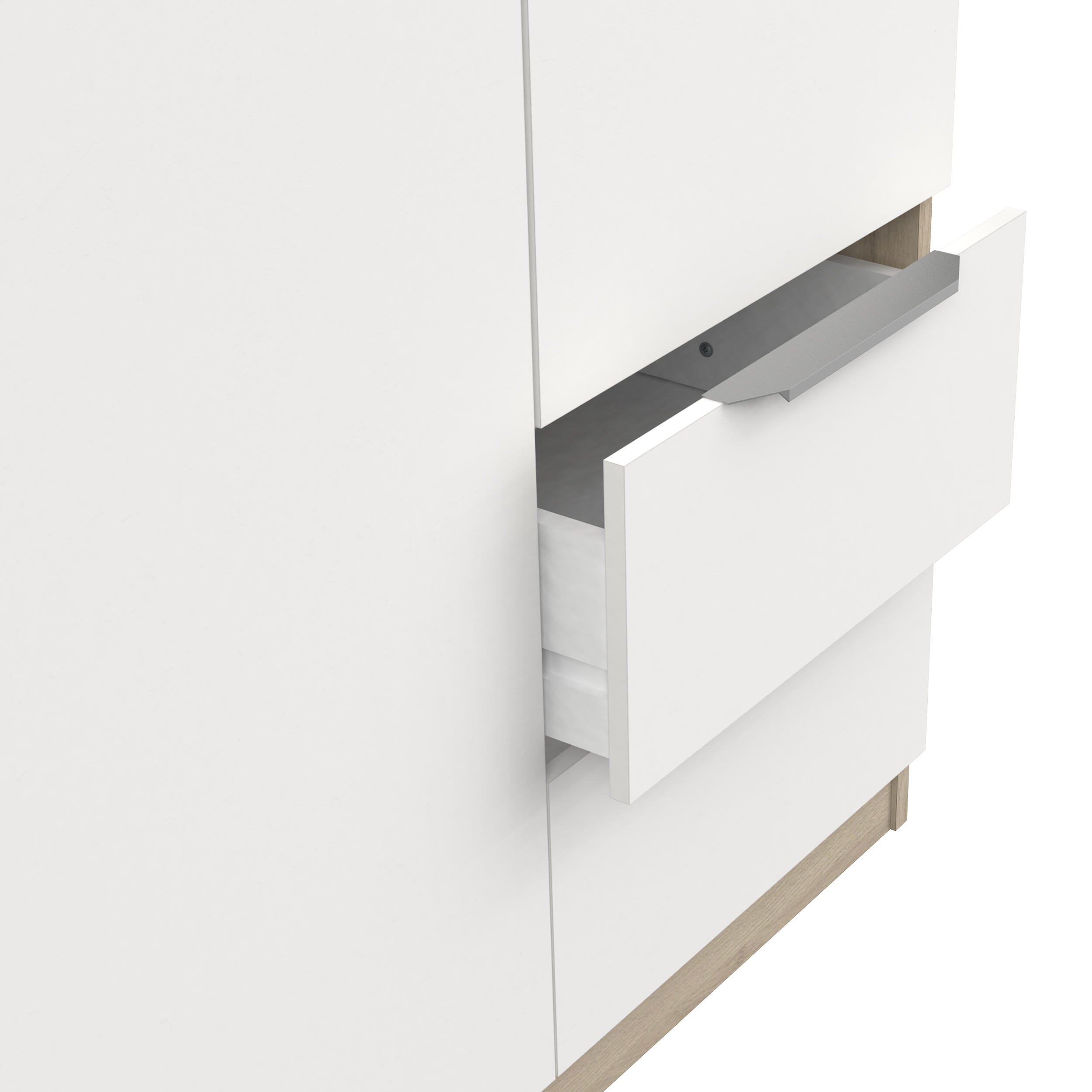 Armario puerta abatible Space 119.4x203x51.1cm blanco - 6