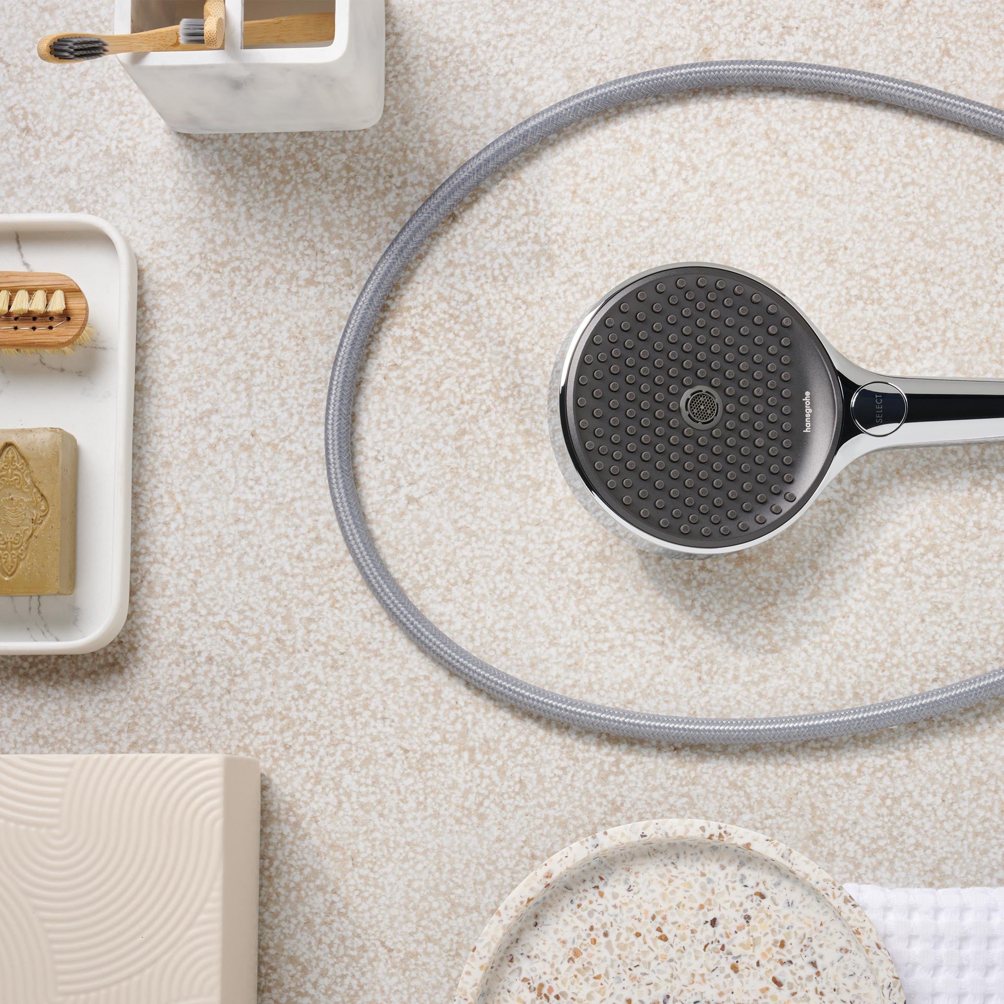 Flexible de douche L.200 cm chrome, HANSGROHE Designflex - 3