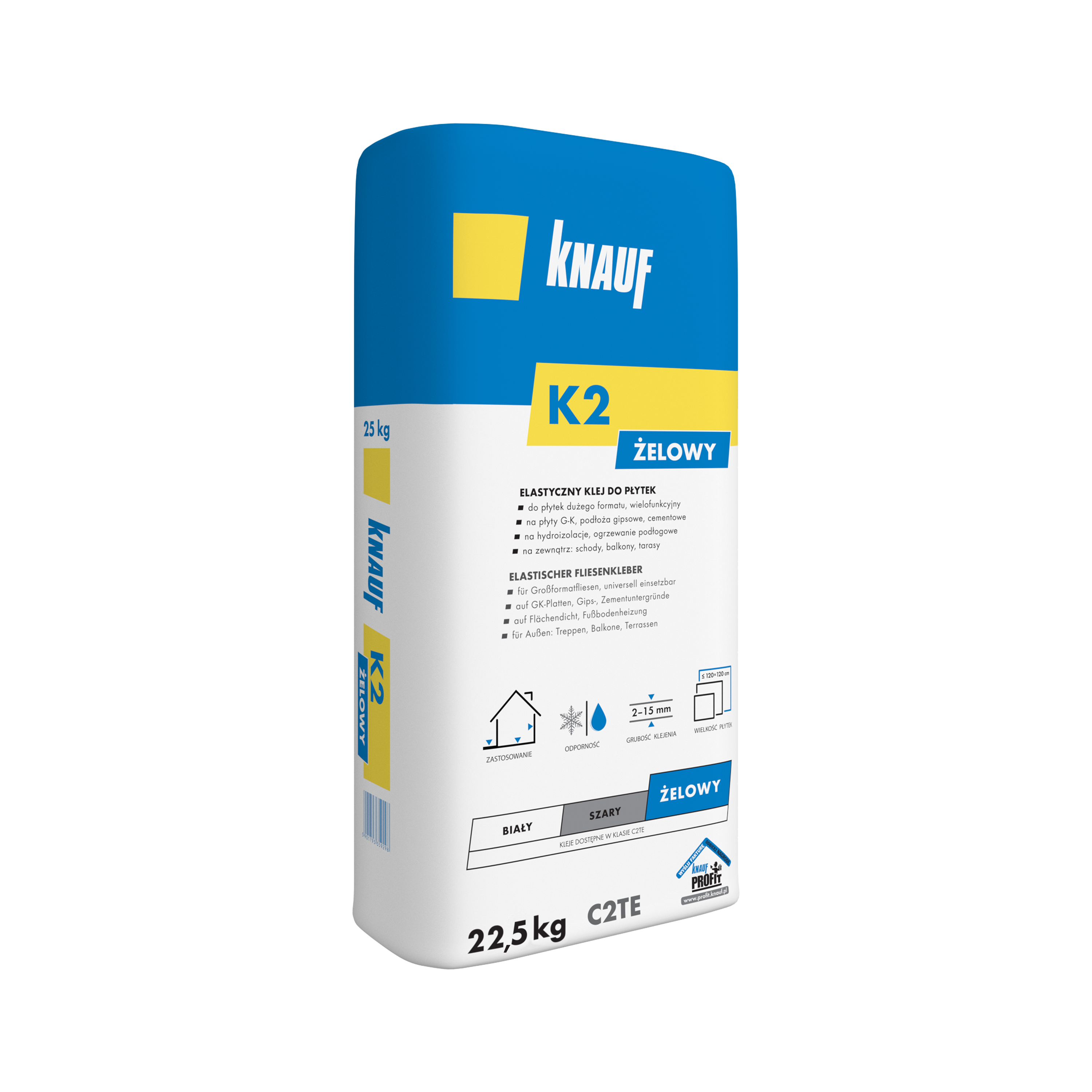 Klej do płytek żelowy K2 22.5 kg  Knauf