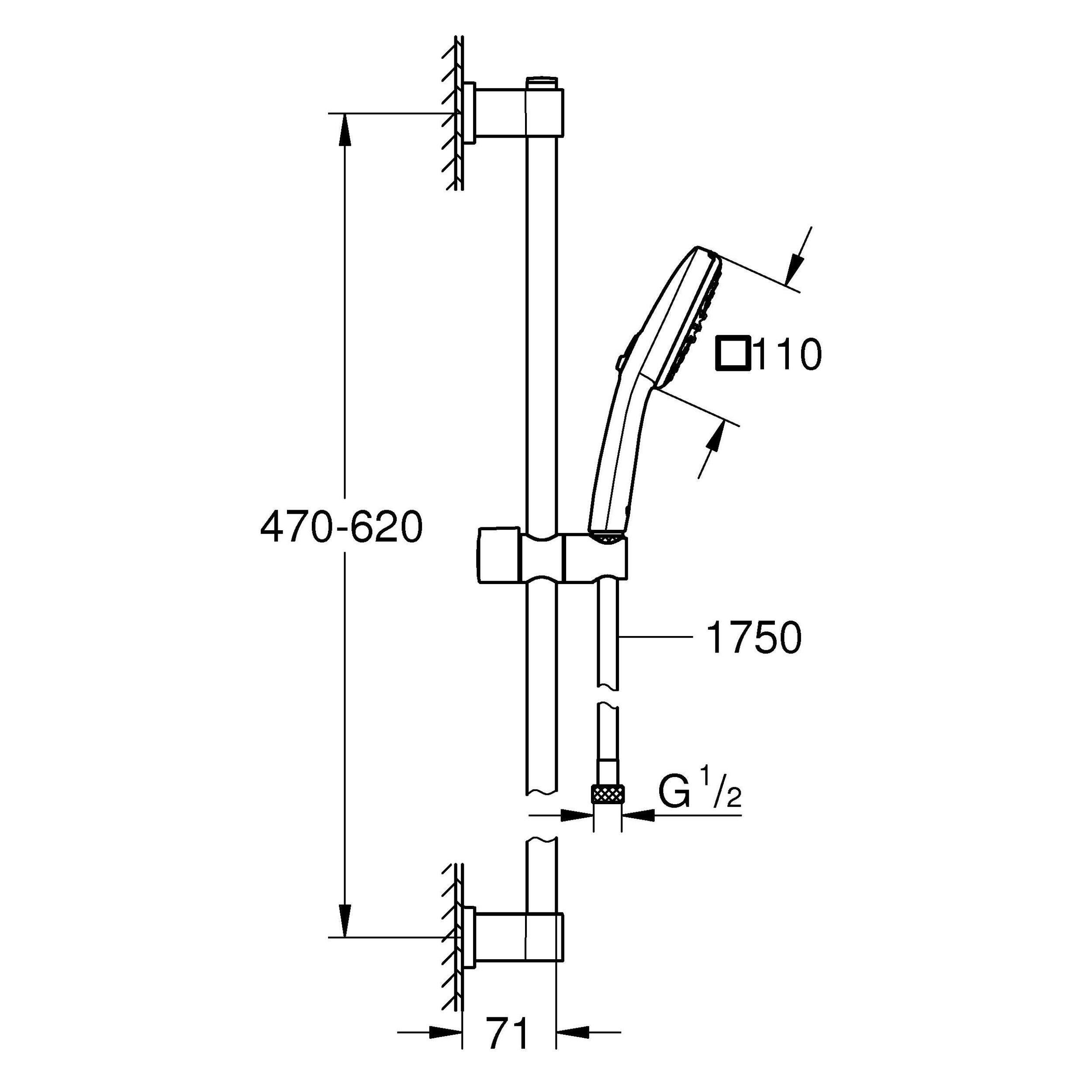 Zestaw natryskowy Vitalio Comfort Grohe - 8