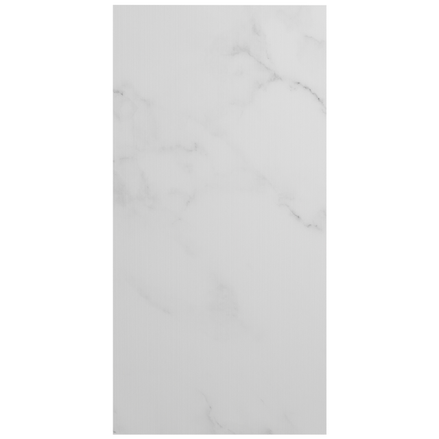 Panele ścienne XPS wodoodporne do łazienki ryflowane PS biały marmur 60x120cm