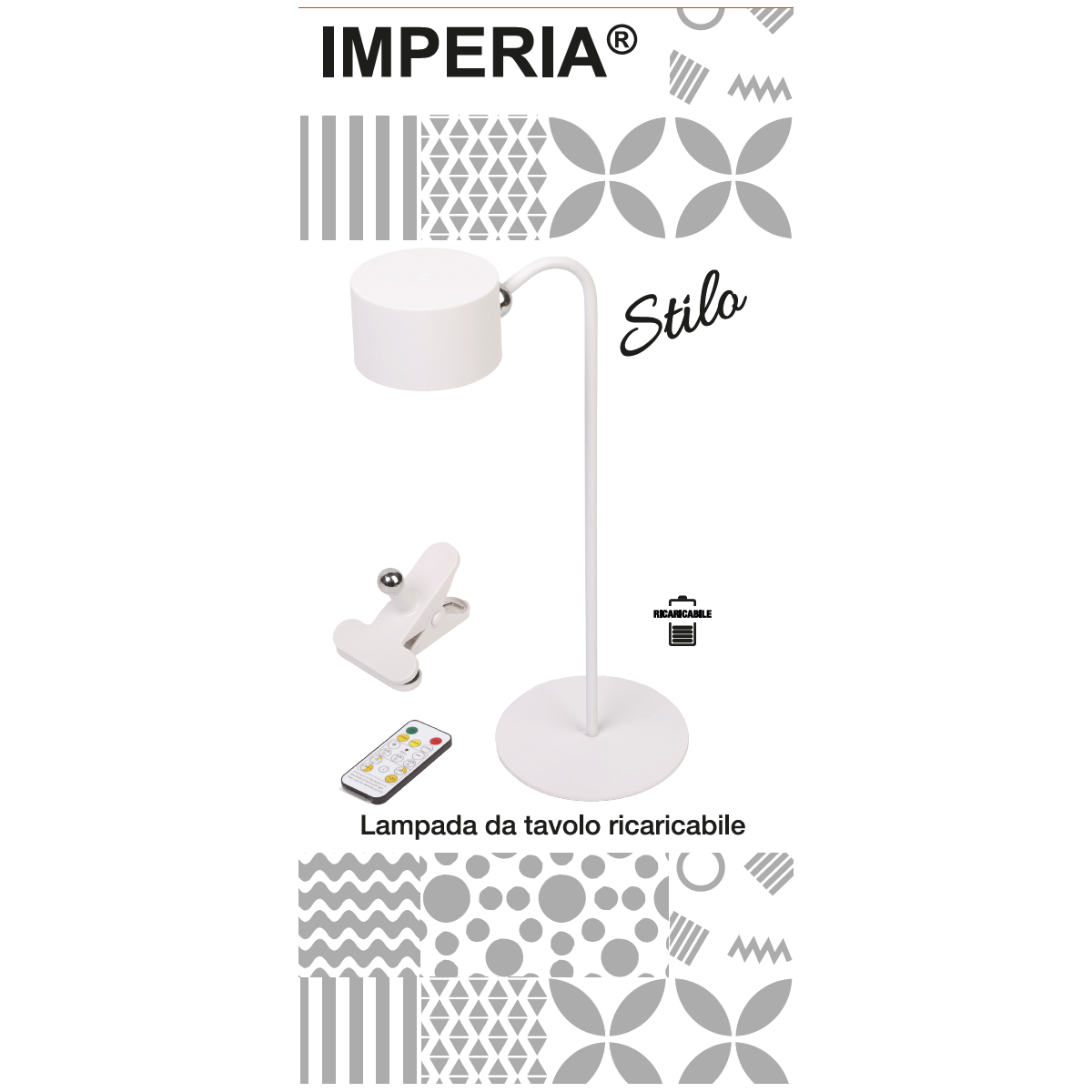 lampada da tavolo con batteria