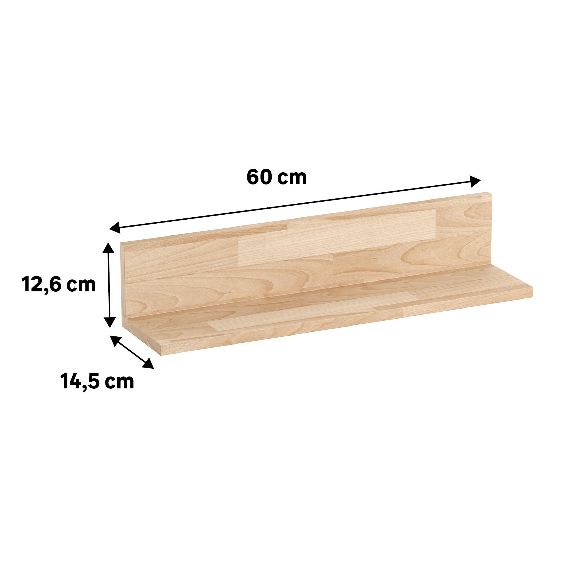 Mensola a muro Eleki Shelf a l in truciolare L 60 x P 14.5 cm - 11