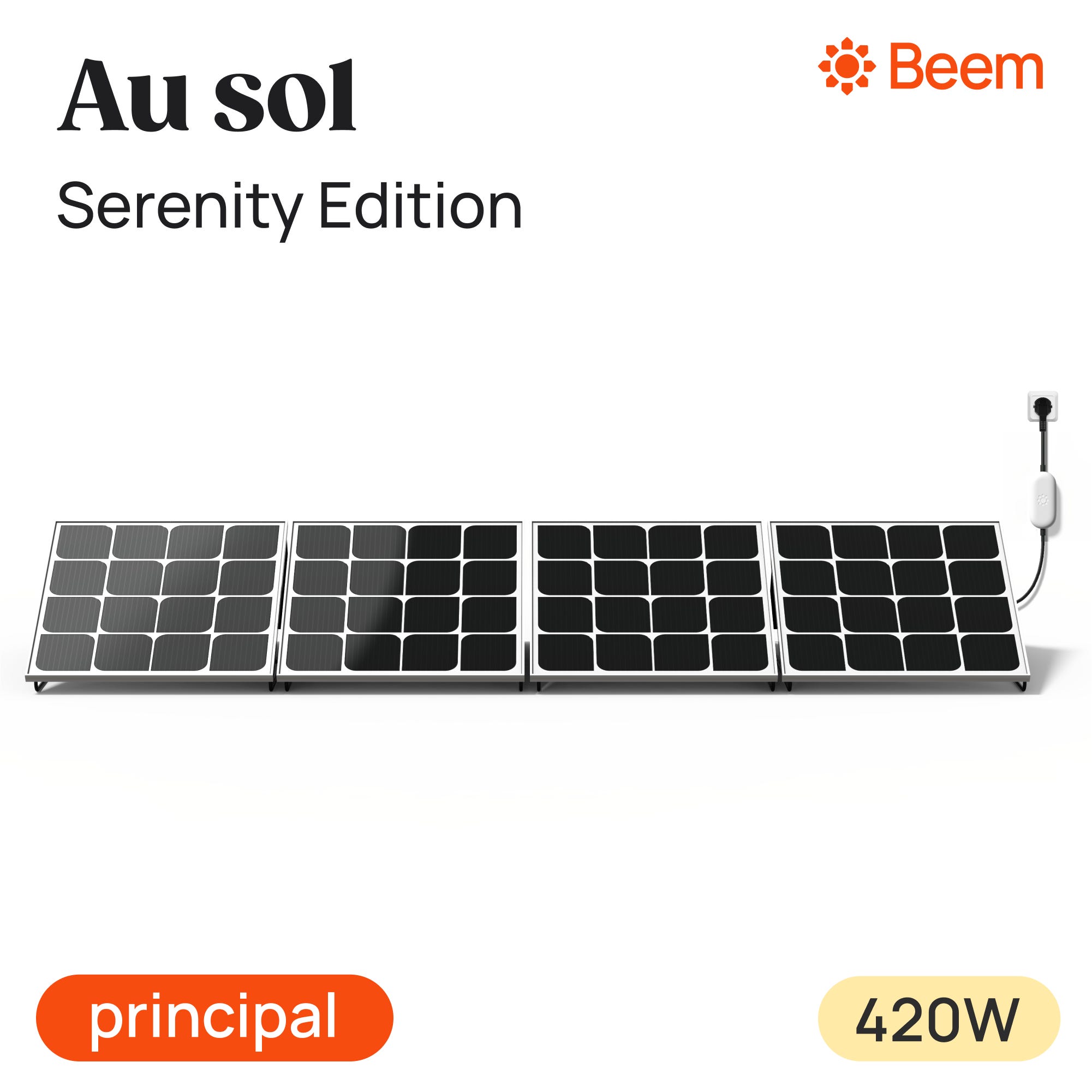 Panneau solaire Beem Serenity, kit de démarrage 420W, installation au ...