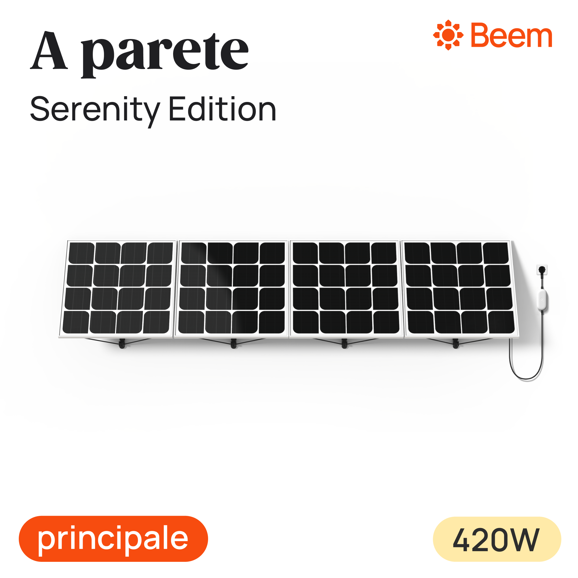 Kit pannello solare plug&play grid-connected BEEM KB420-EU-111, 4 pannelli monocristallino da 420 W con microinverter - 8
