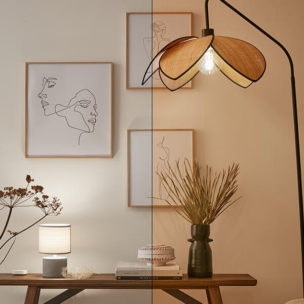 Ampoule led connectée flamme E14, 470Lm = 40W, variation de blancs, LEXMAN ENKI - 3