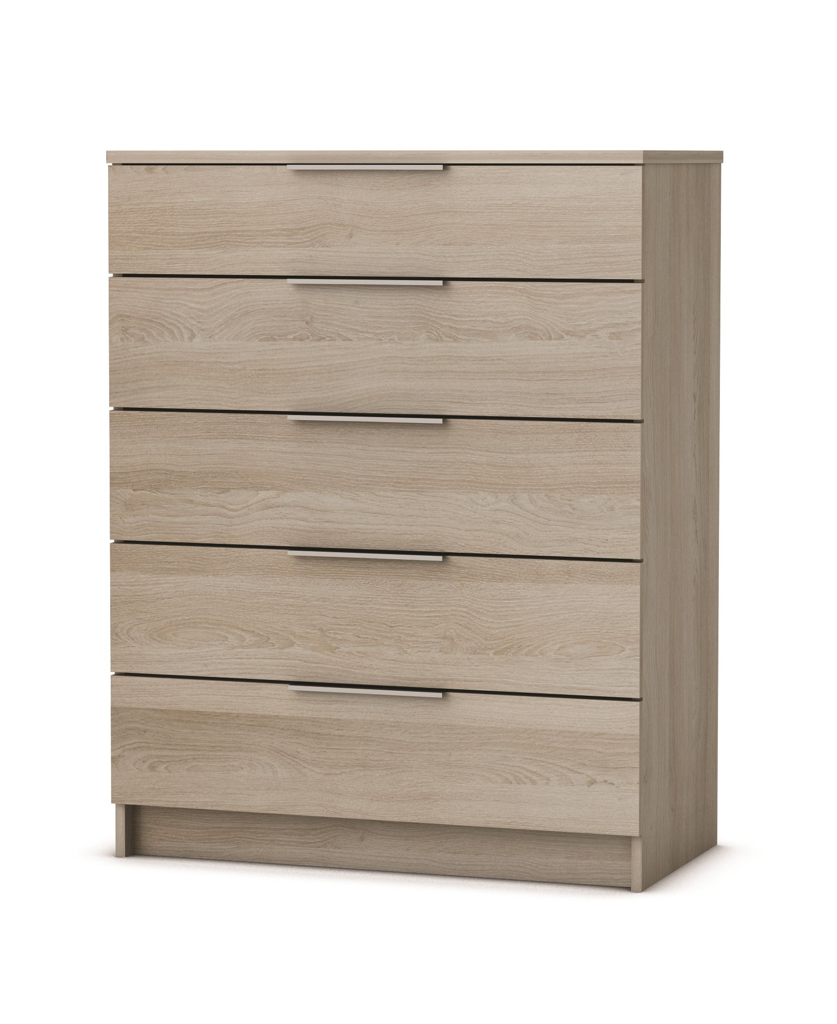 Cómoda Space 5 cajones 80x42x102cm roble - 3