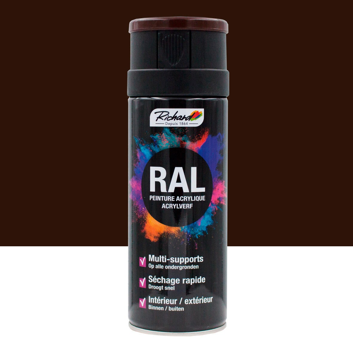 Peinture En Spray Pintyplus Evolution RAL 8017 – 300 Ml, Couleur Chocolat