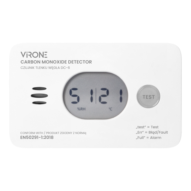 Czujka tlenku węgla DC-6 VIRONE