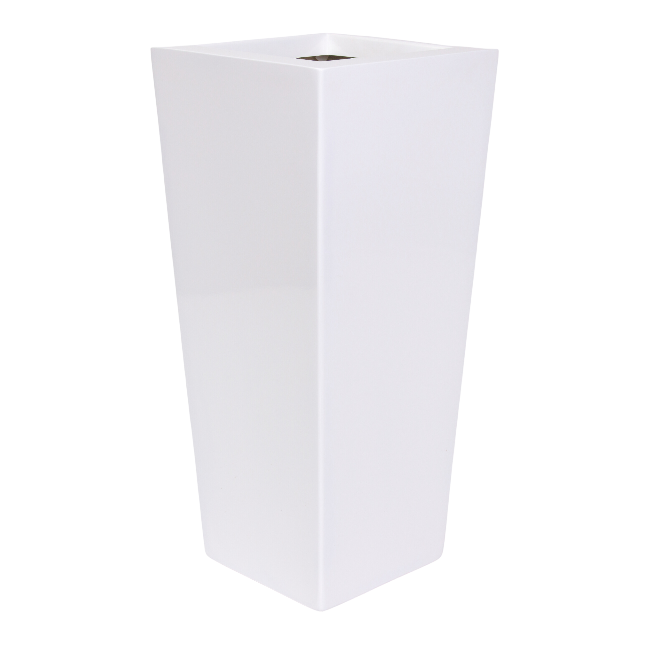 Osłonka doniczki Quattro 35x35 cm biała Cermax