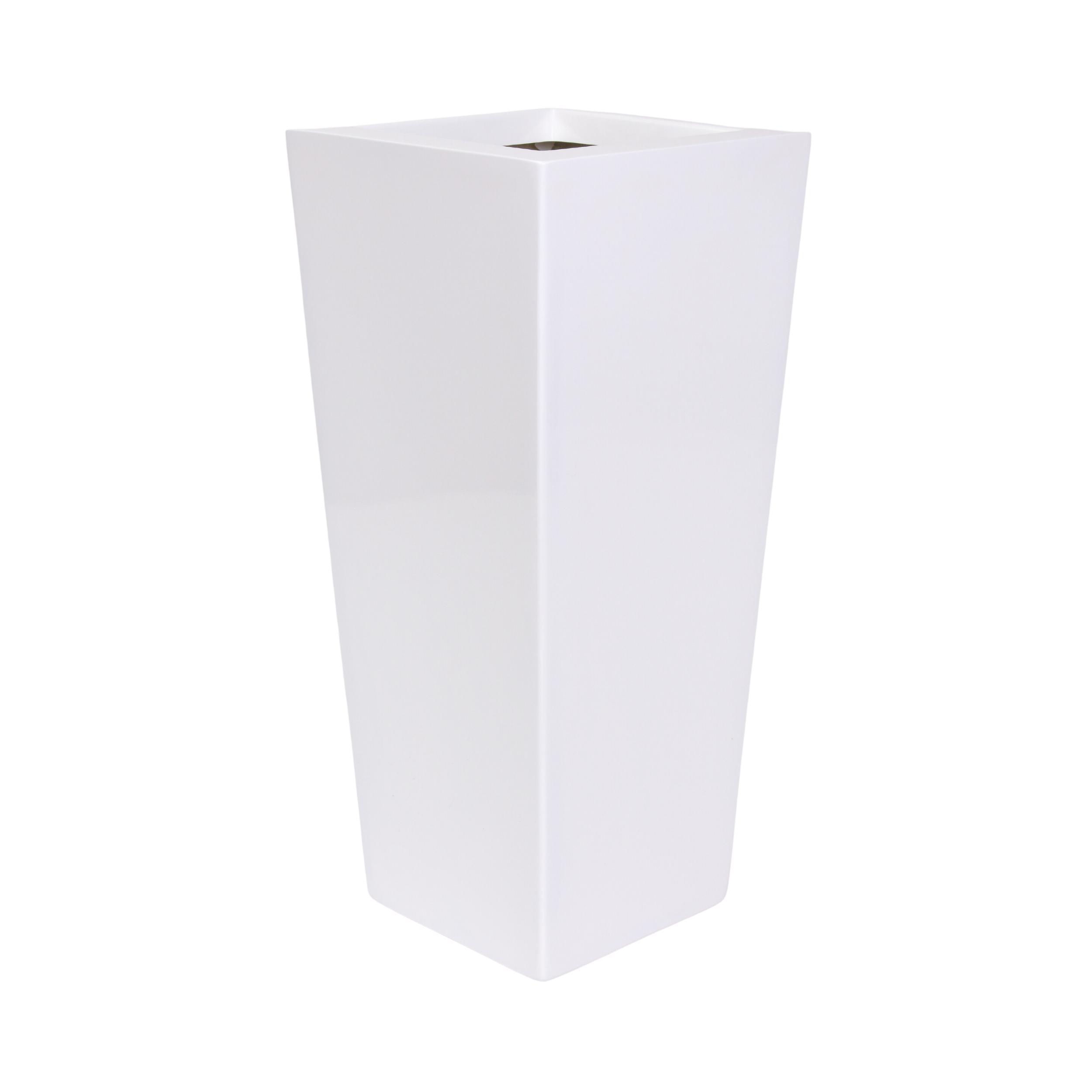 Osłonka doniczki Quattro 30x30 cm biała Cermax