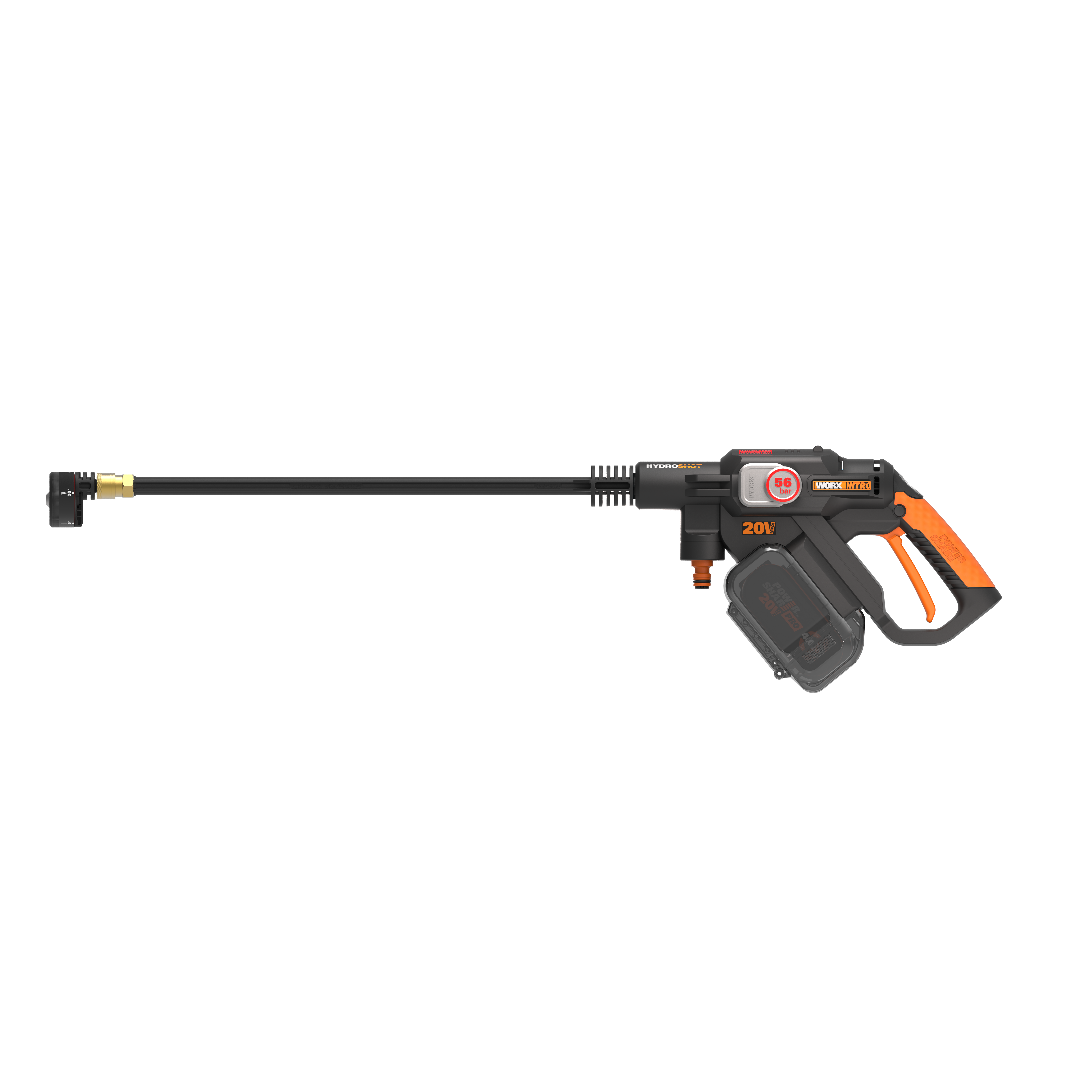 Hidrolimpiadora a batería worx hydroshot wg633e de 56 bares de presión