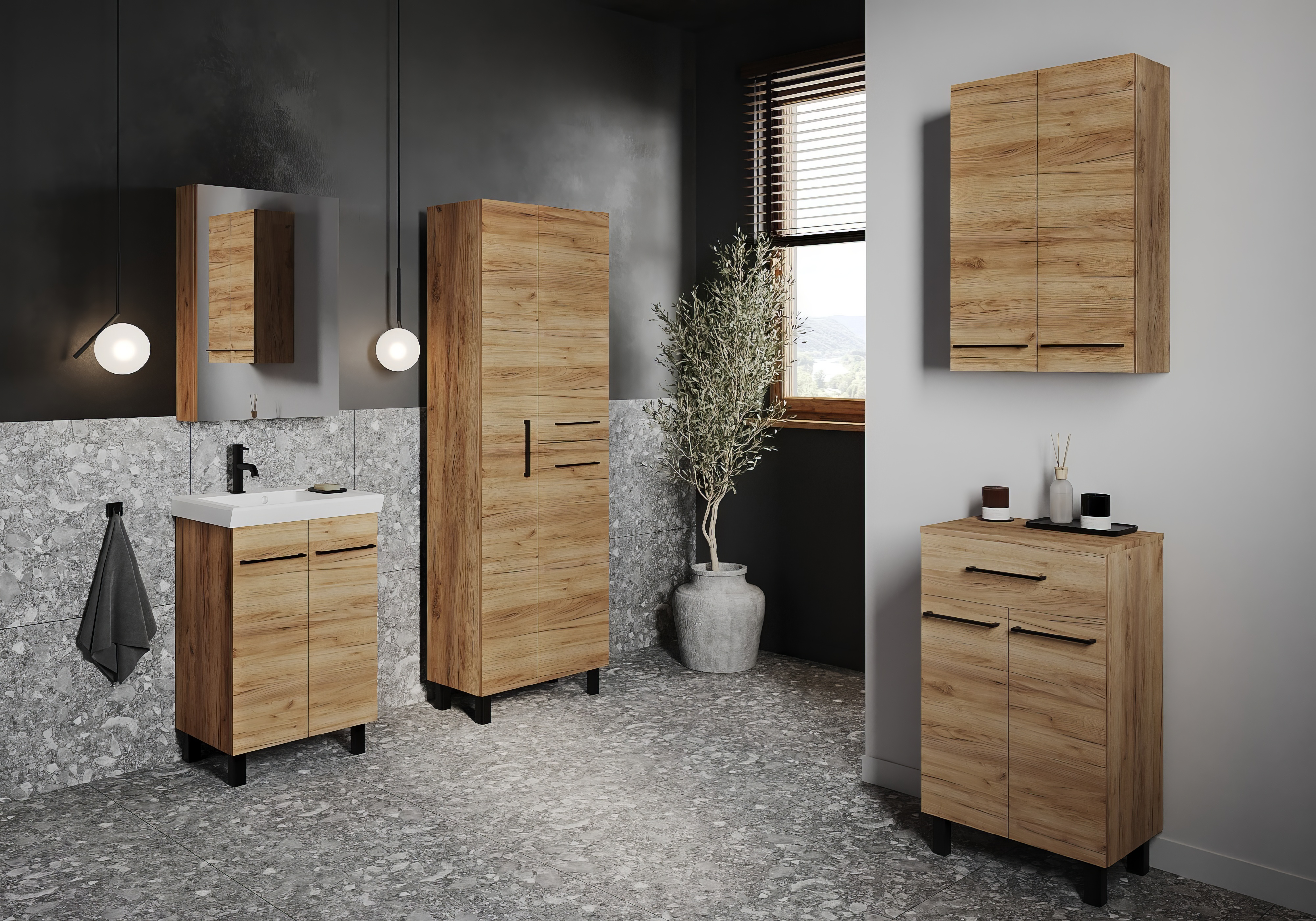 Szafka lustrzana Easier 50 Sensea - 2