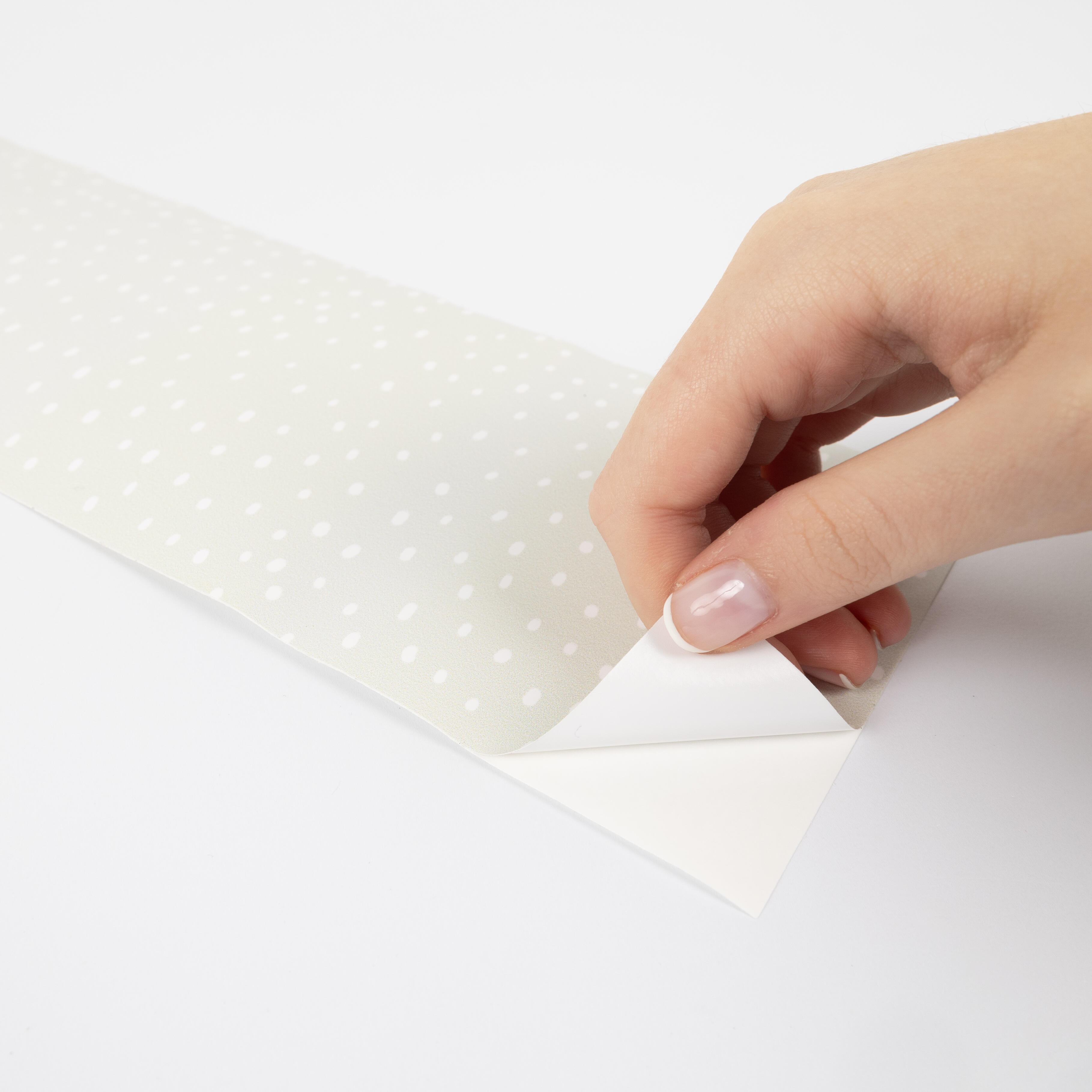 Cenefa adhesiva PVC lavable infantil Punts verde 115 cm x 3 m - 4