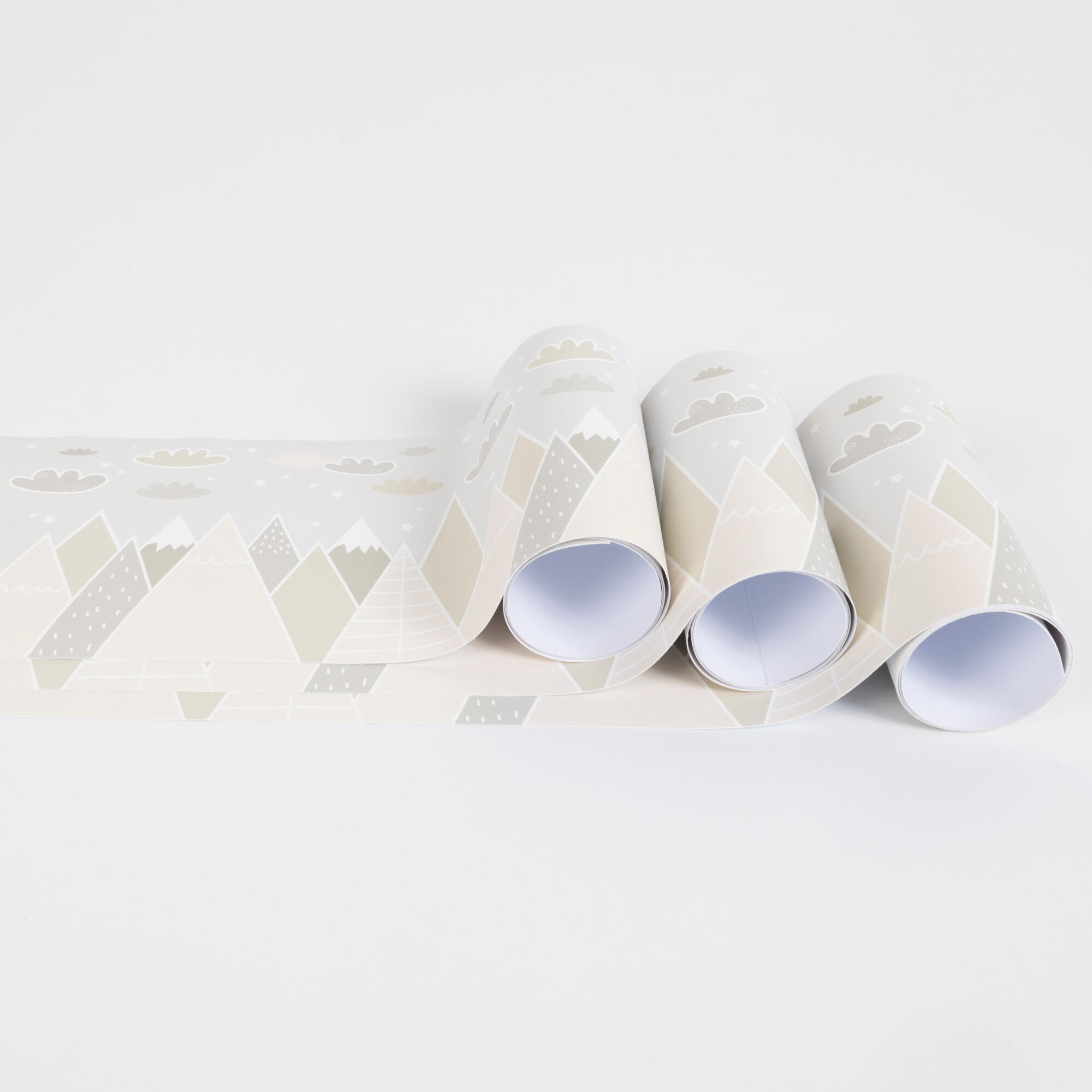 Cenefa adhesiva PVC lavable infantil Mountain marrón 115 cm x 3 m - 5