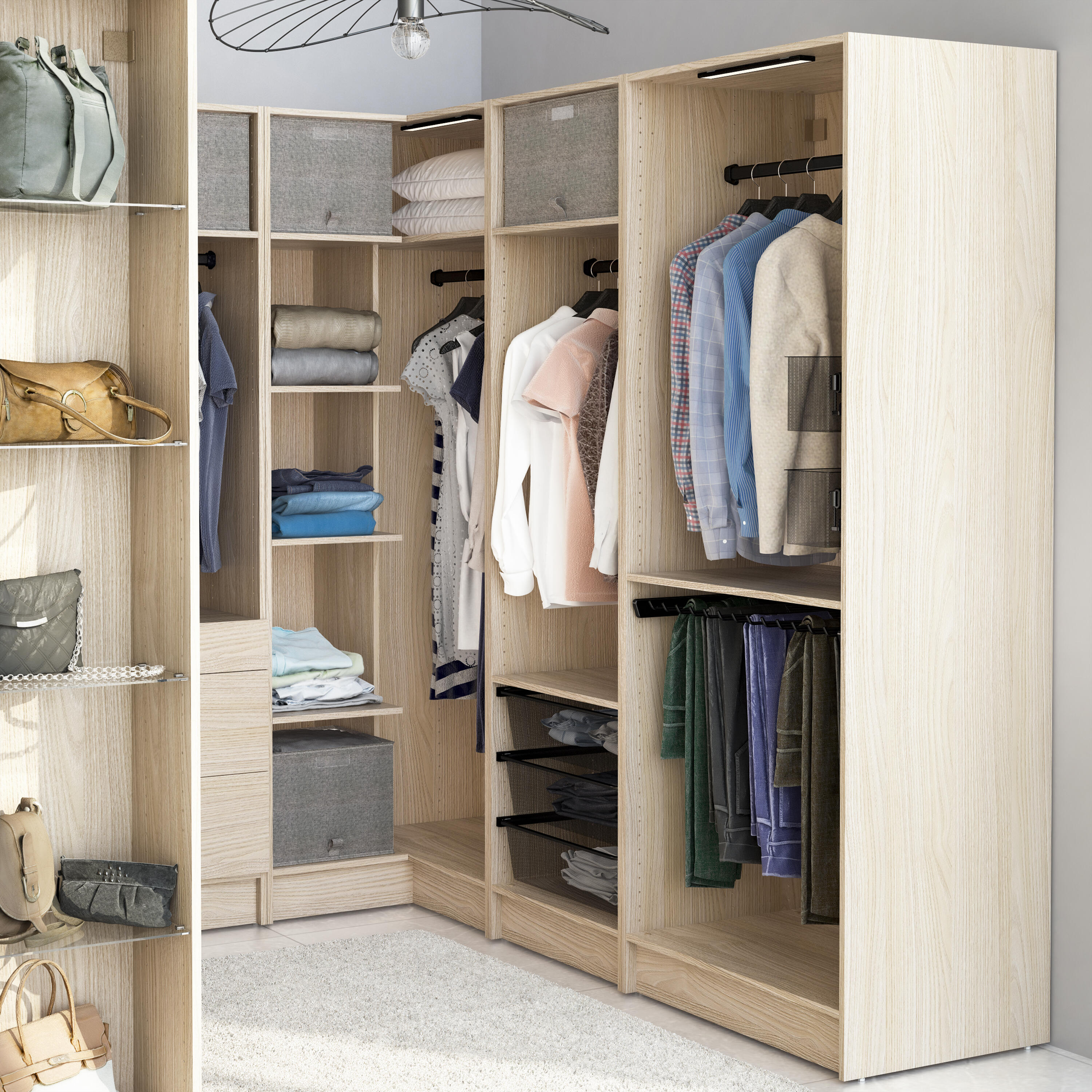 Caixa resselável cinzento 36x35x29 cm Spaceo Evo'M - 3