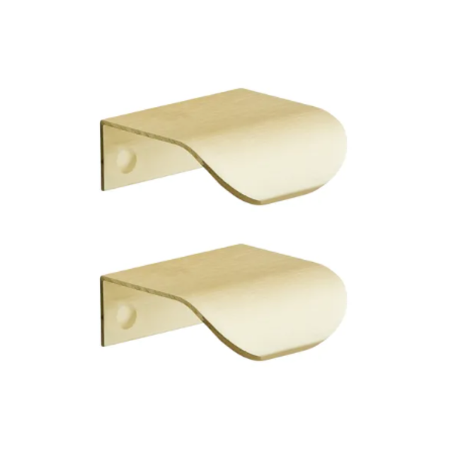 Lot de 2 poignées INSPIRE pour meubles Evo'M Oslo laiton brossé 45mm