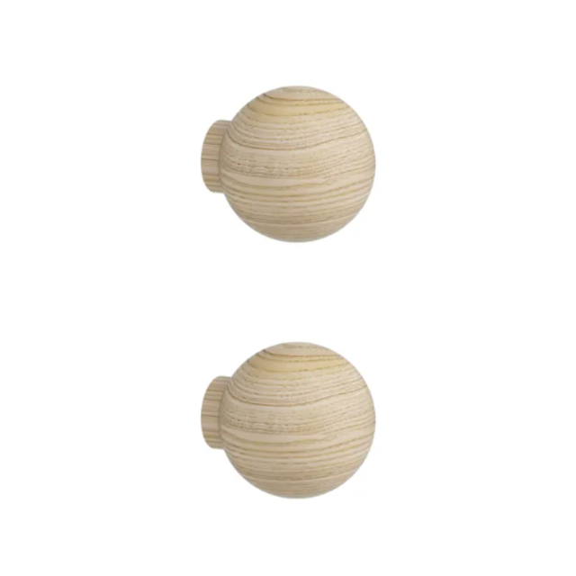 Lot de 2 boutons de meuble INSPIRE pour meubles Evo'M Ball bois naturel