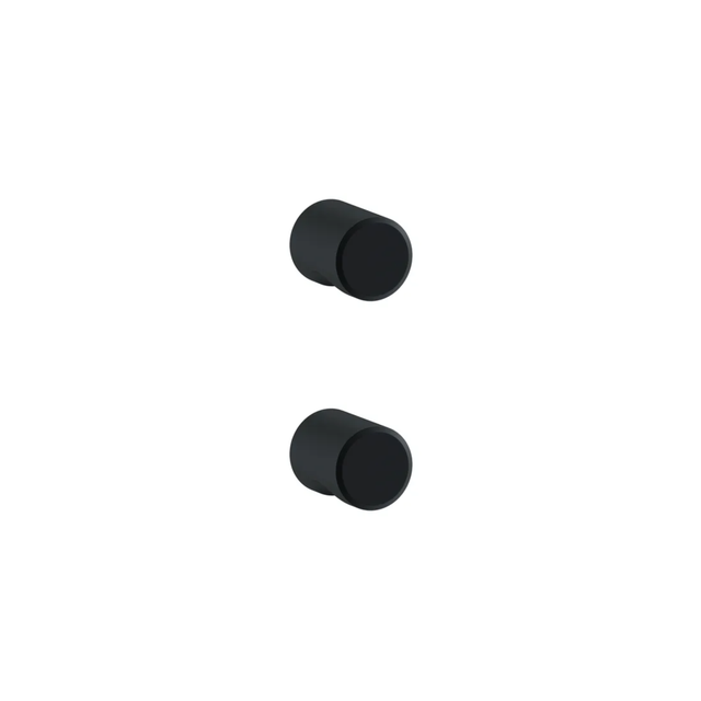 Lot de 2 boutons de meuble INSPIRE pour meubles Evo'M Ivo Noir plastique
